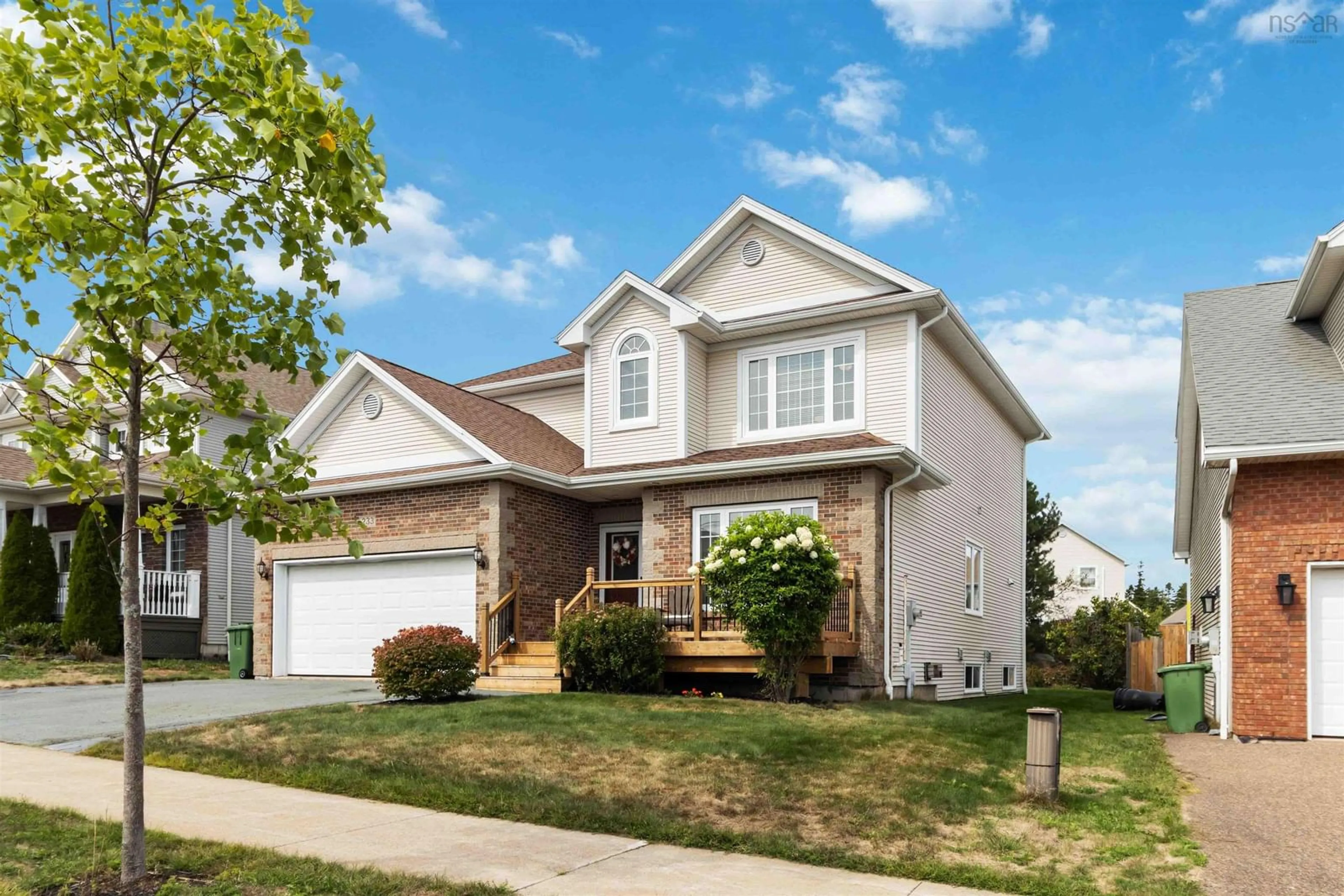 Home with vinyl exterior material, street for 233 Starboard Dr, Halifax Nova Scotia B3M 4V4