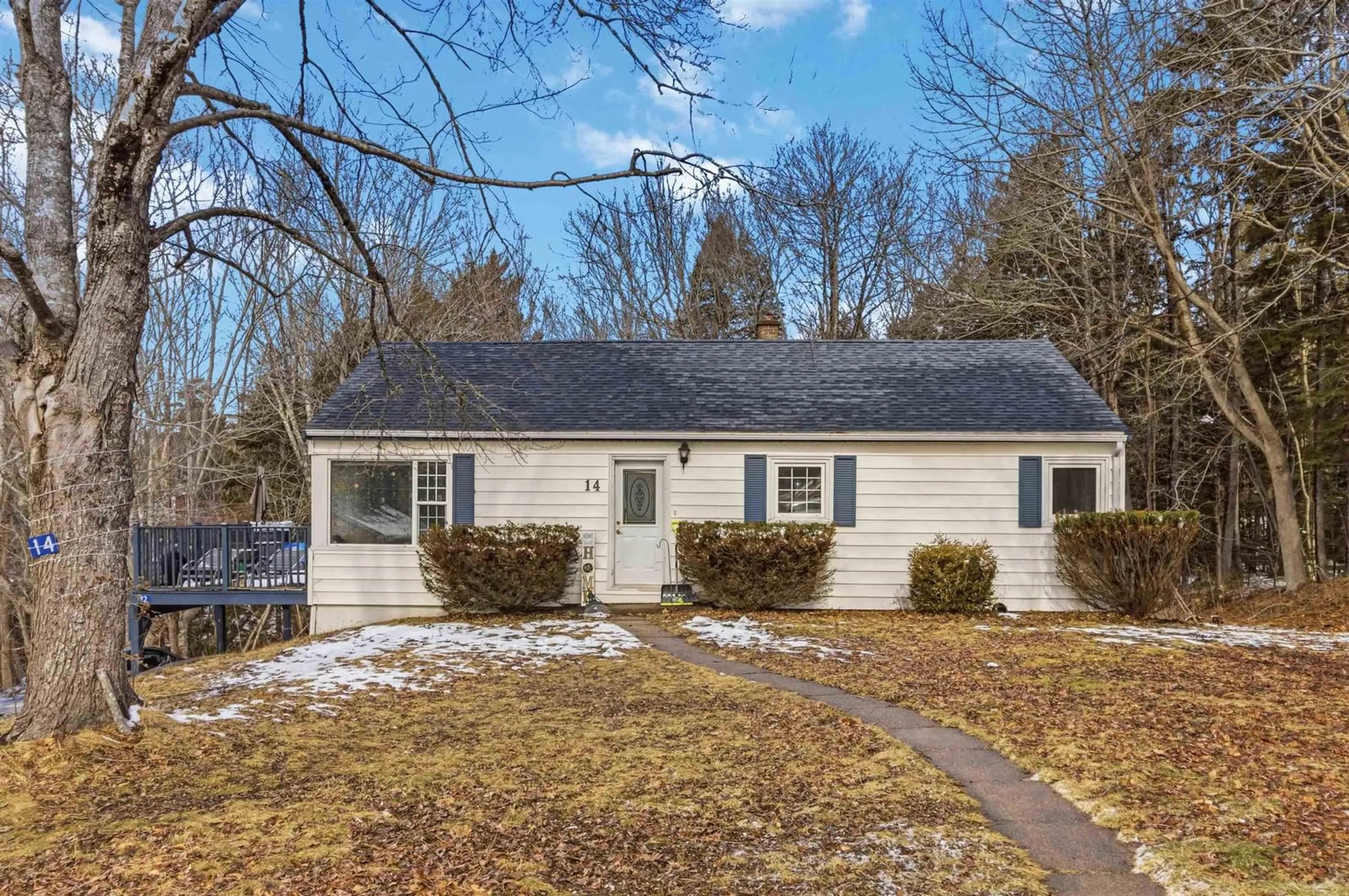 Home with vinyl exterior material, street for 12/14 Laurie St, Waverley Nova Scotia B2R 1E4