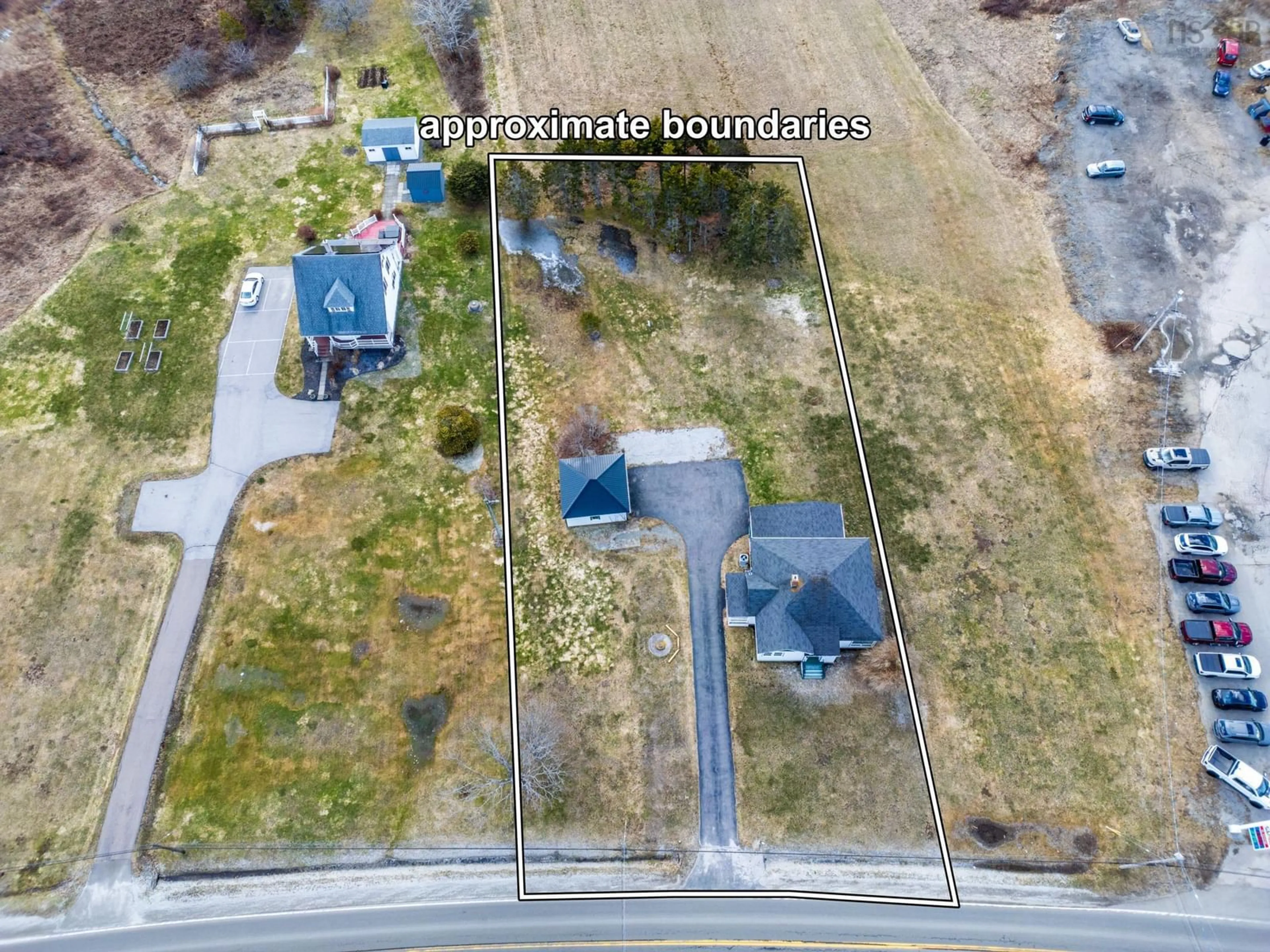 A pic from outside/outdoor area/front of a property/back of a property/a pic from drone, street for 3654 Highway 1, St. Bernard Nova Scotia B0W 3T0
