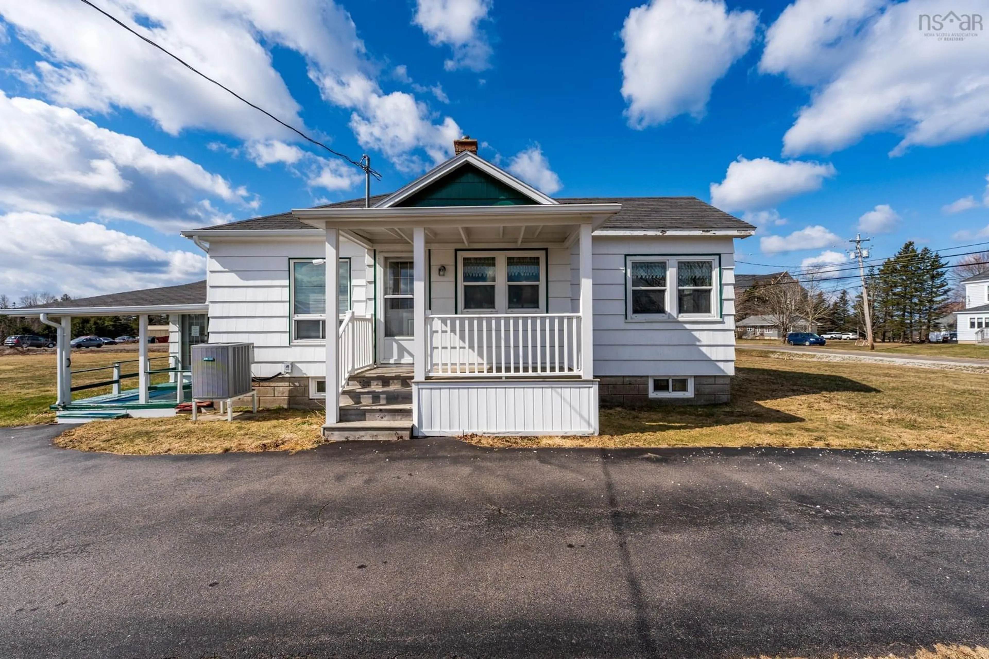 Home with vinyl exterior material, street for 3654 Highway 1, St. Bernard Nova Scotia B0W 3T0