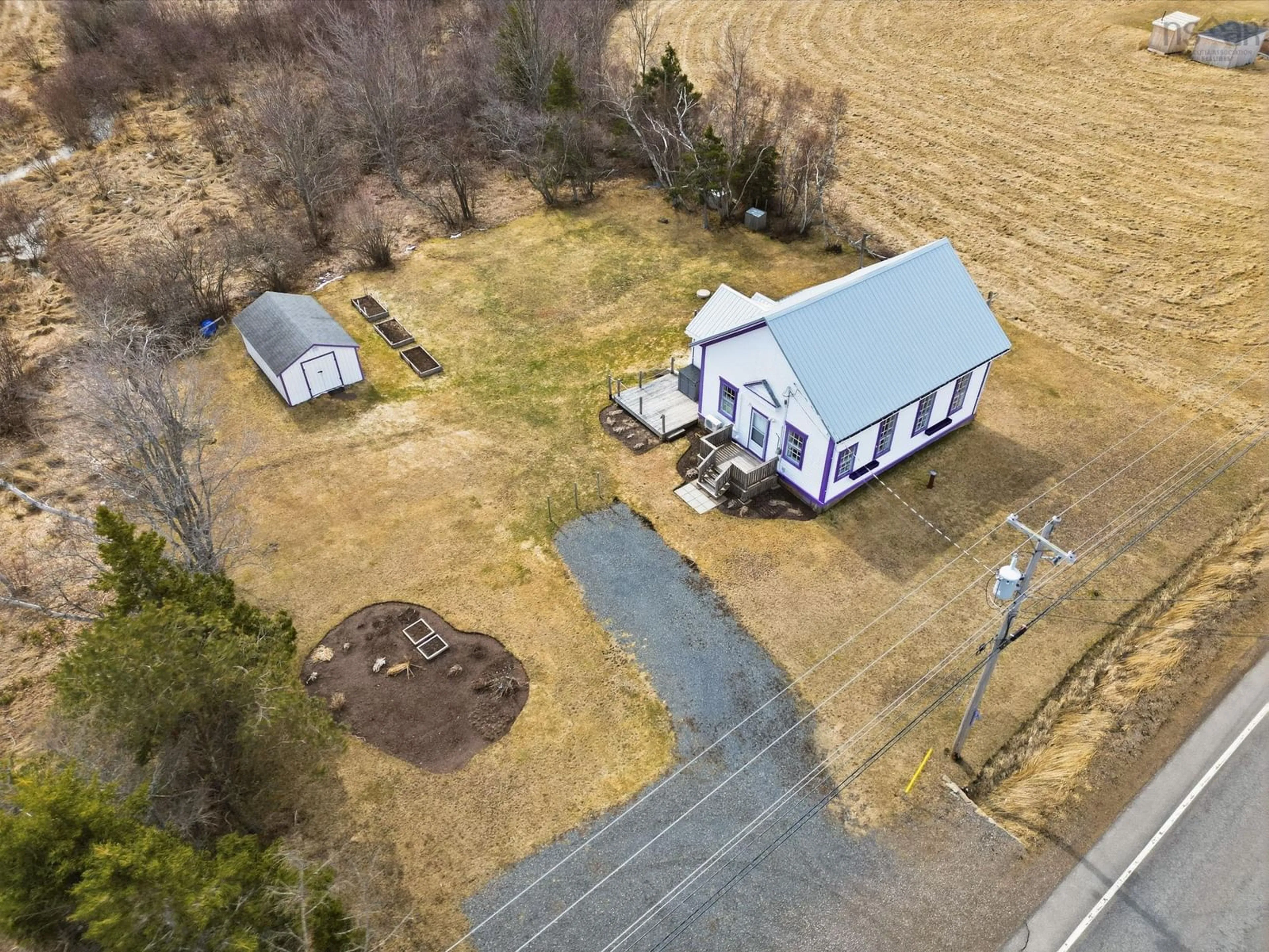 A pic from outside/outdoor area/front of a property/back of a property/a pic from drone, street for 828 Highway 6, Marshville Nova Scotia B0N 1N0
