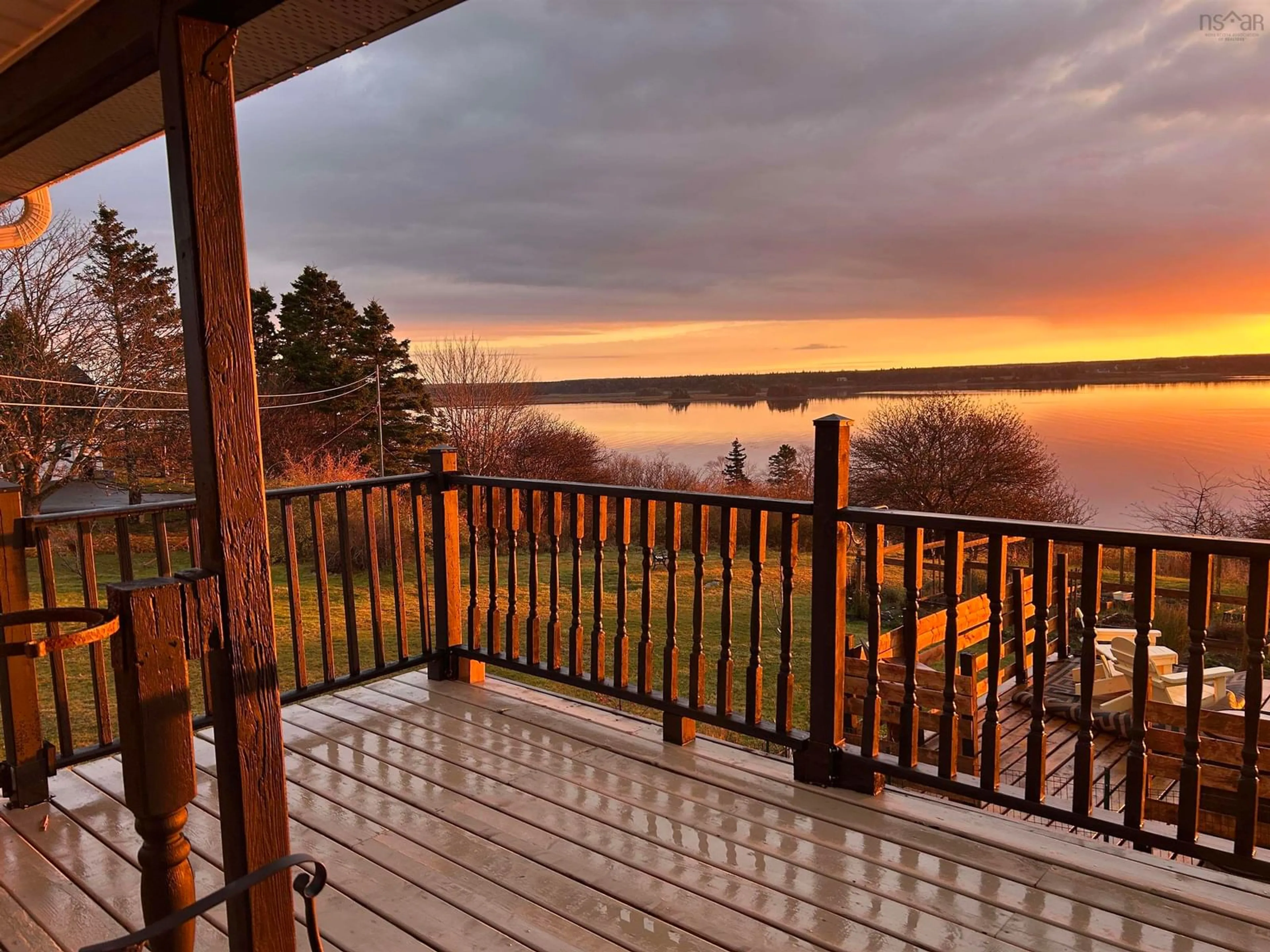 Patio, water/lake/river/ocean view for 637 Highway 335, West Pubnico Nova Scotia B0W 3S0