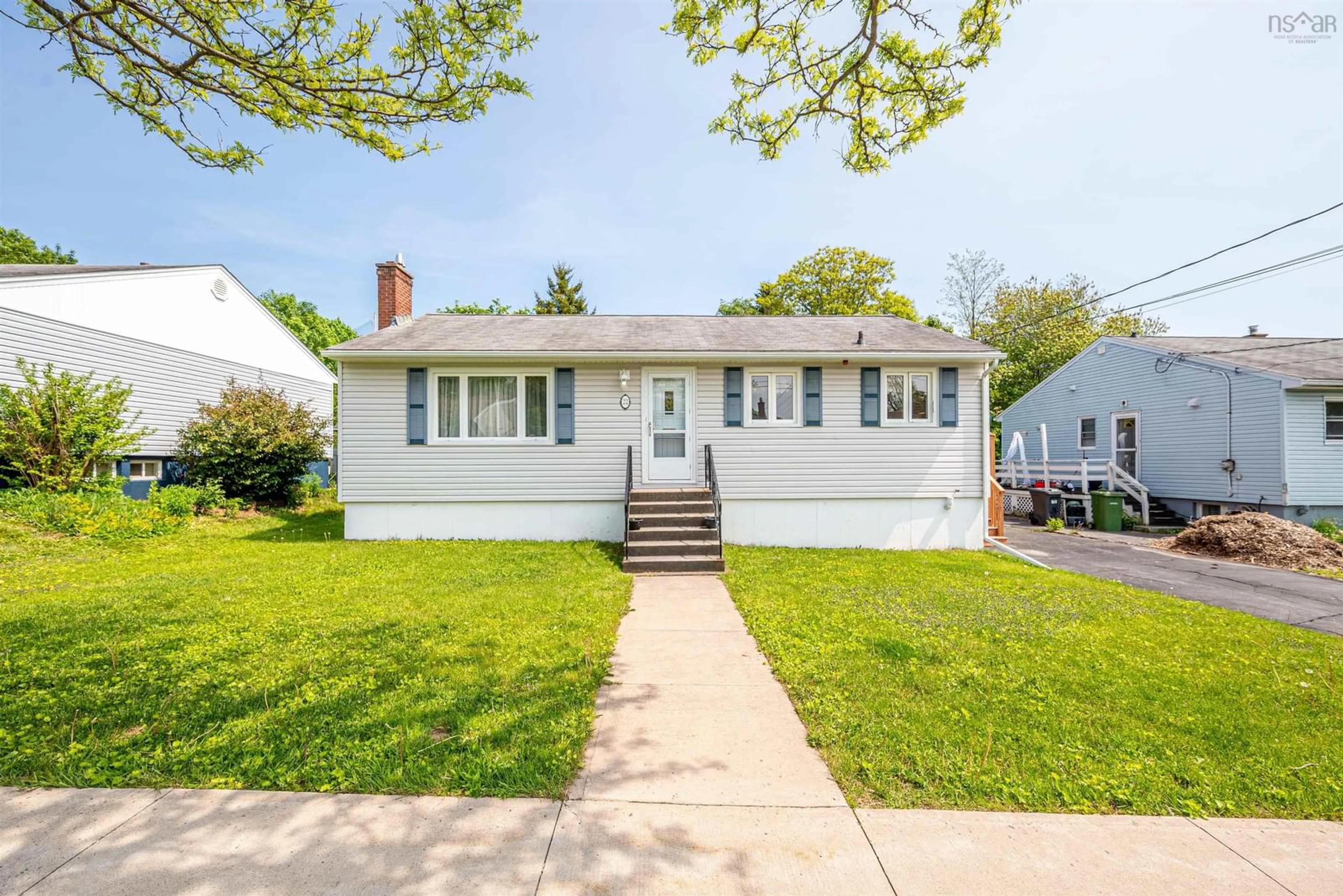 Home with vinyl exterior material, street for 22 Moira St, Dartmouth Nova Scotia B3A 3K7