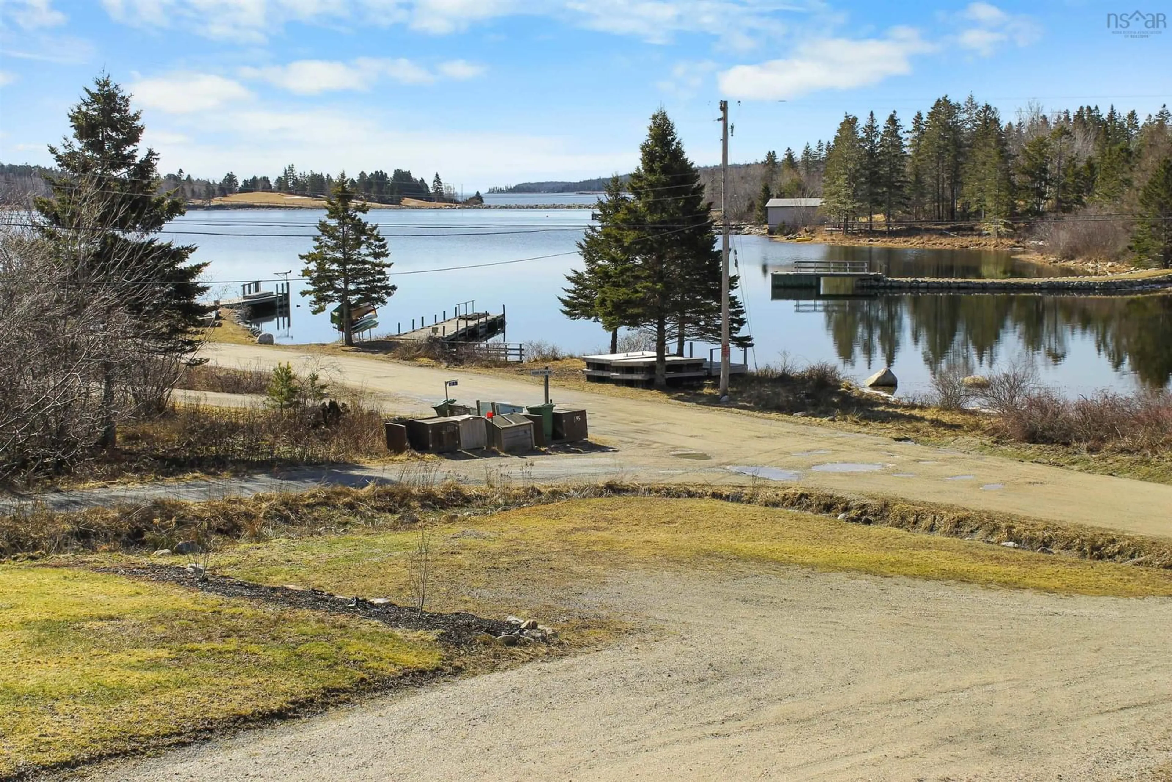 A pic from outside/outdoor area/front of a property/back of a property/a pic from drone, water/lake/river/ocean view for 9 Scotch Cove Rd, East Chester Nova Scotia B0J 1J0