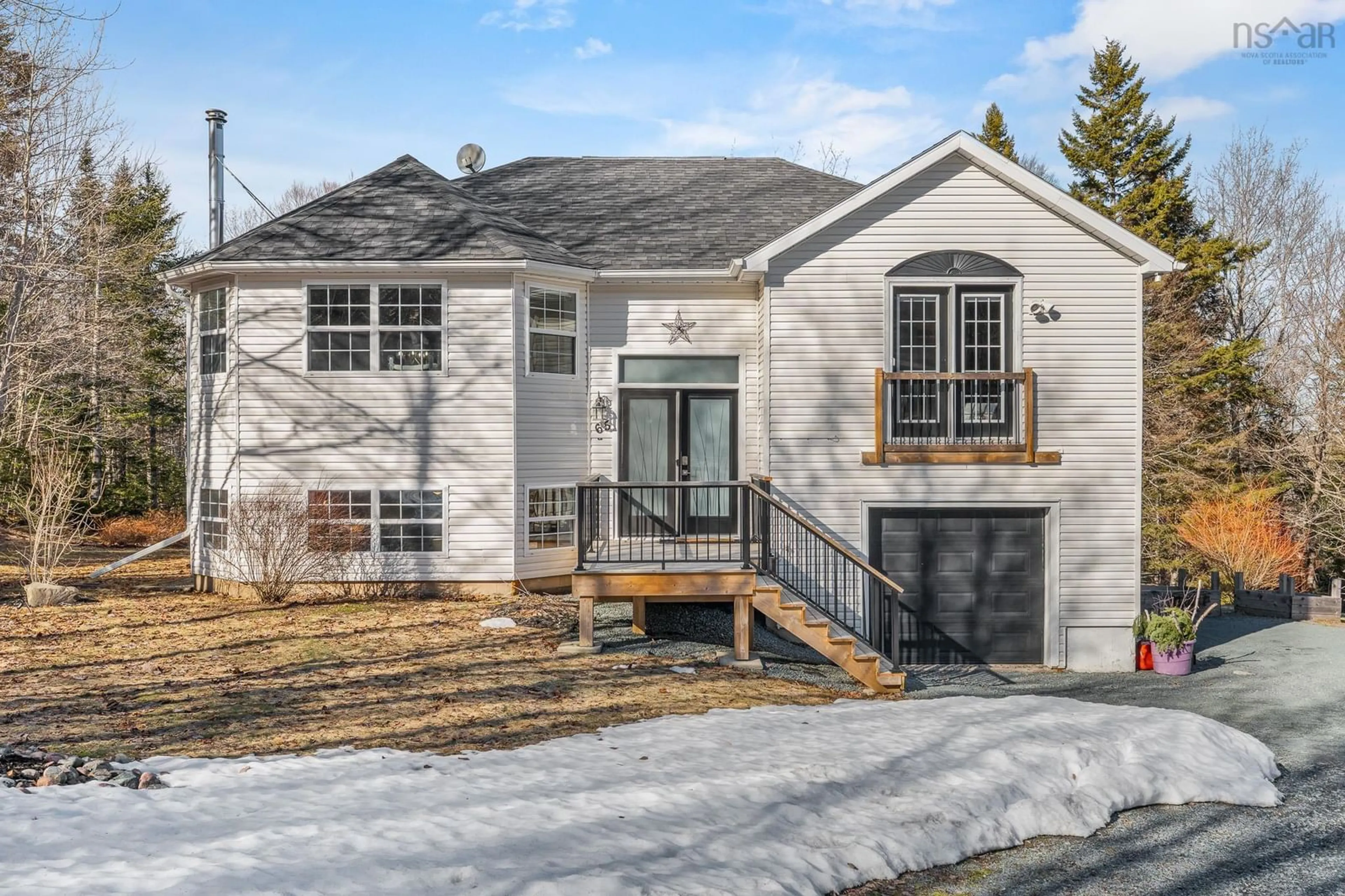 Home with brick exterior material, street for 65 Beamish Rd, East Uniacke Nova Scotia B0N 1Z0