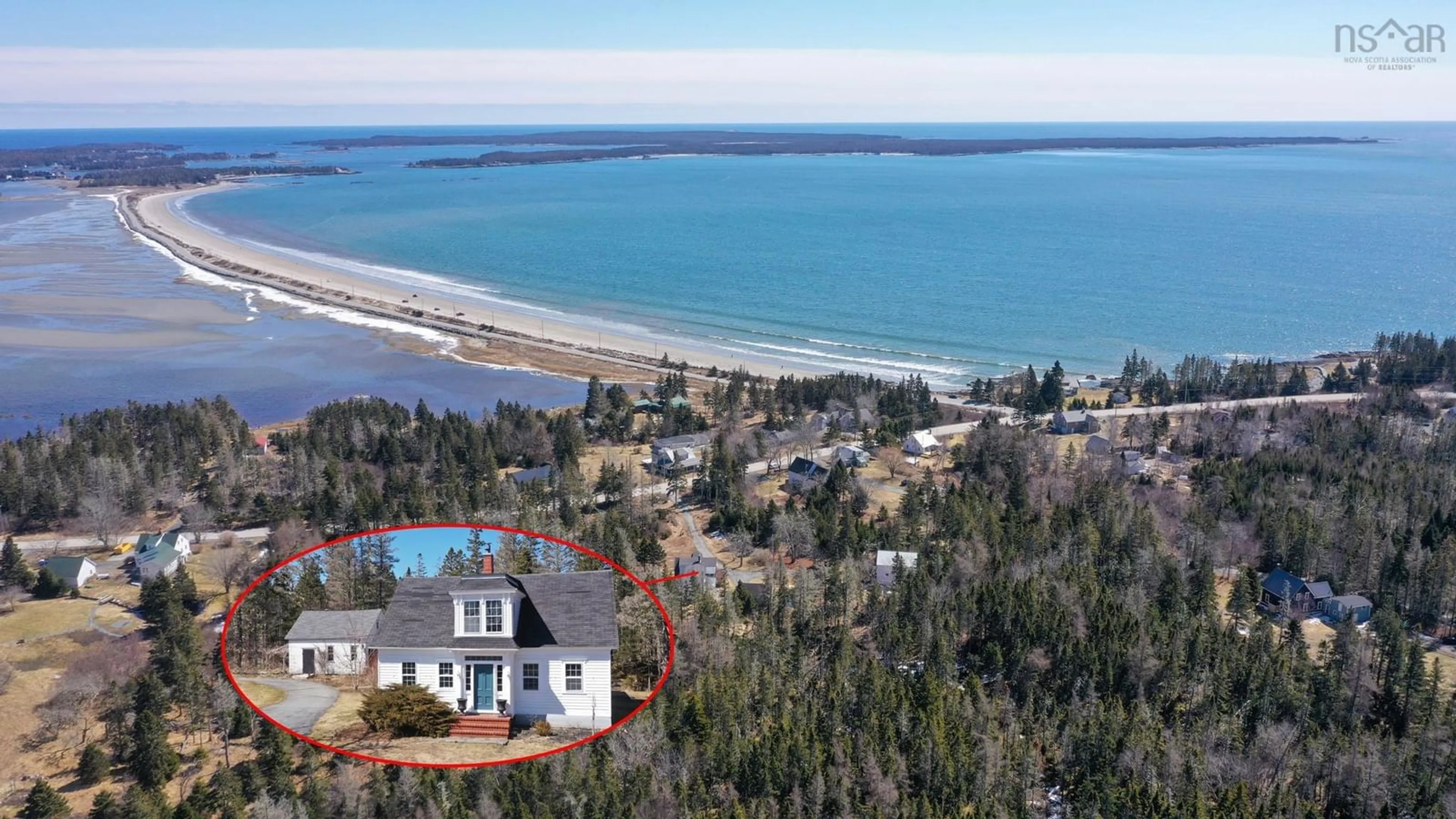 A pic from outside/outdoor area/front of a property/back of a property/a pic from drone, water/lake/river/ocean view for 5168 Highway 331, Crescent Beach Nova Scotia B0R 1C0