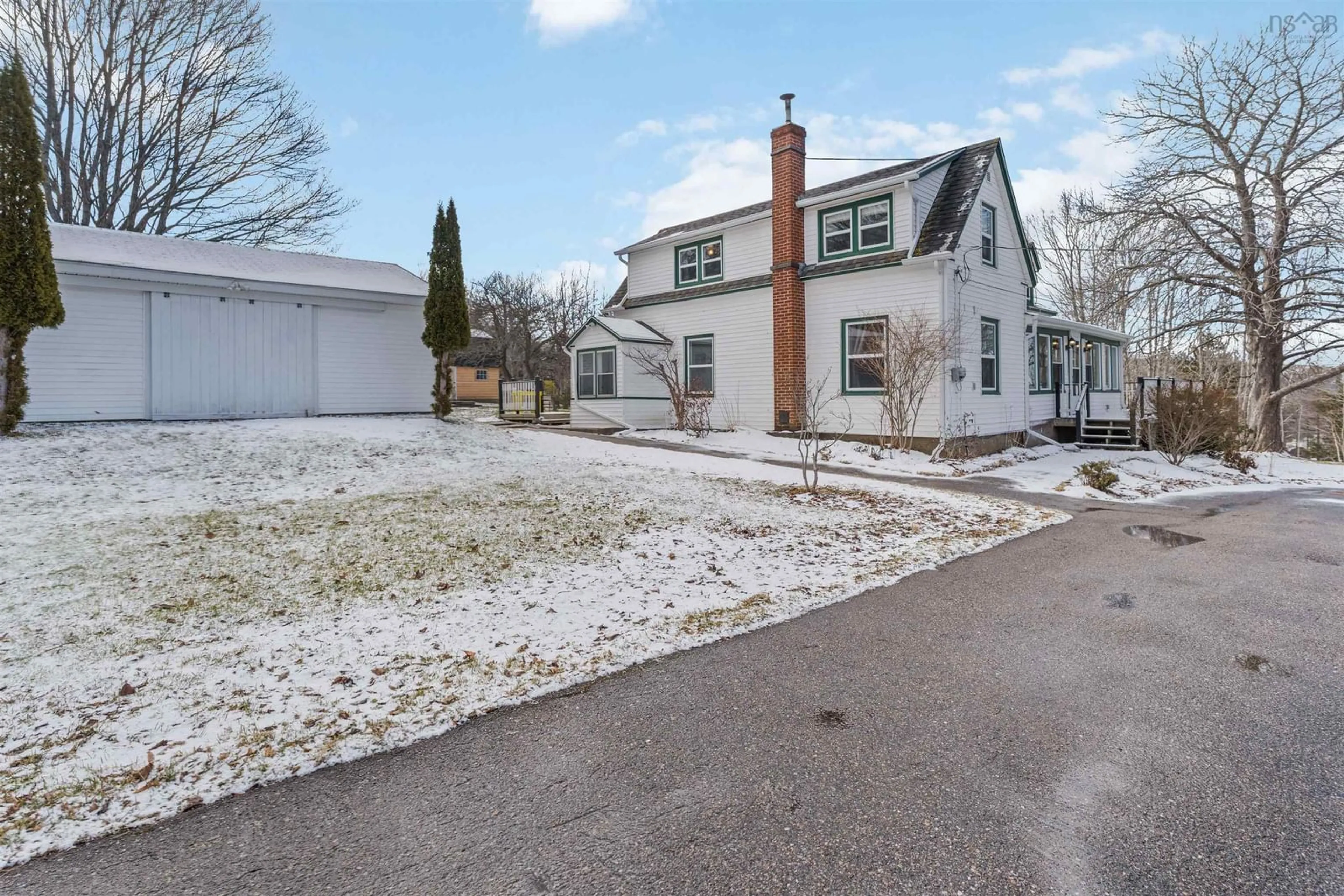 A pic from outside/outdoor area/front of a property/back of a property/a pic from drone, street for 102 Old Post Rd, Clementsport Nova Scotia B0S 1E0