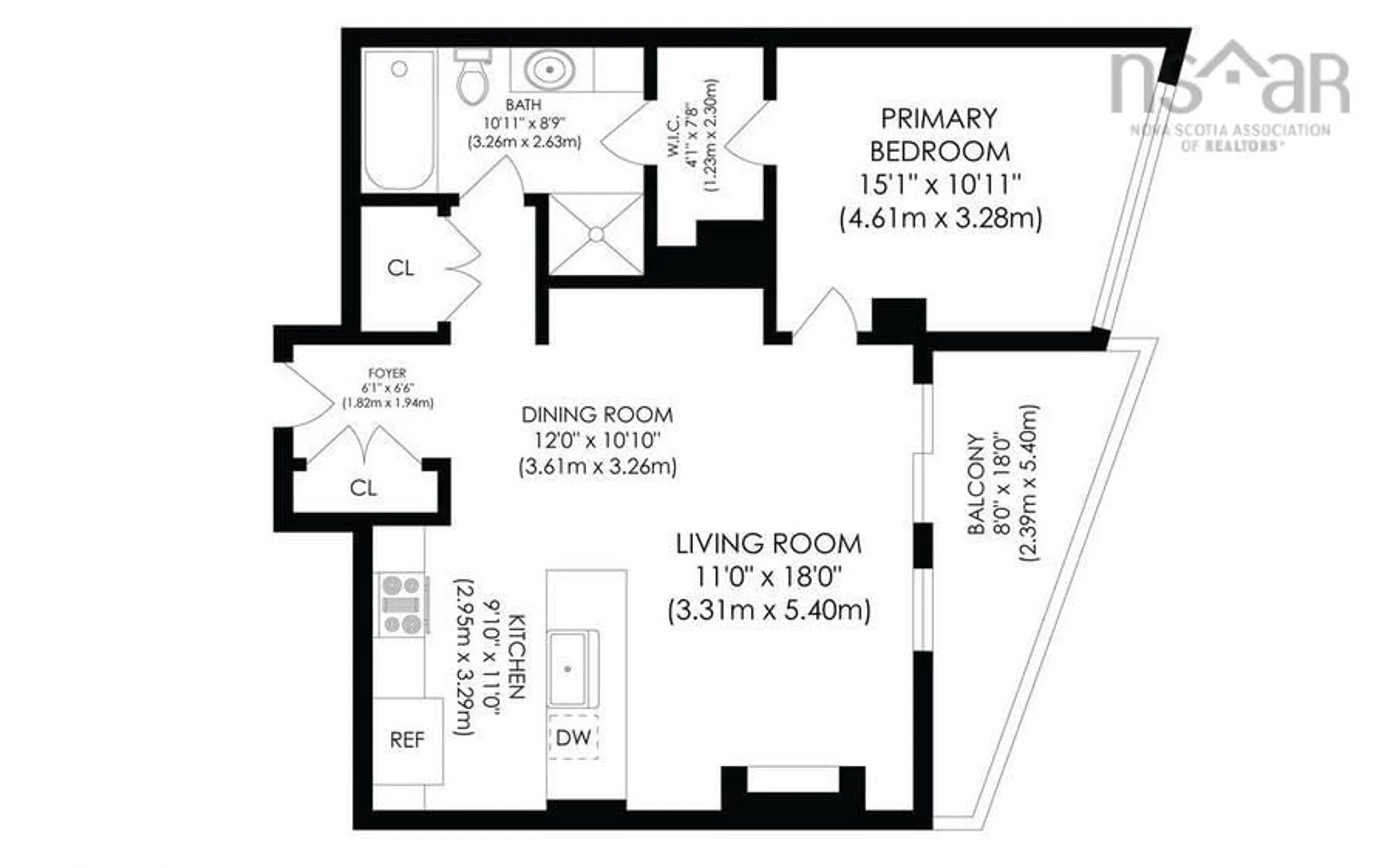 Floor plan for 67 Kings Wharf Pl #701, Dartmouth Nova Scotia B2Y 0C6