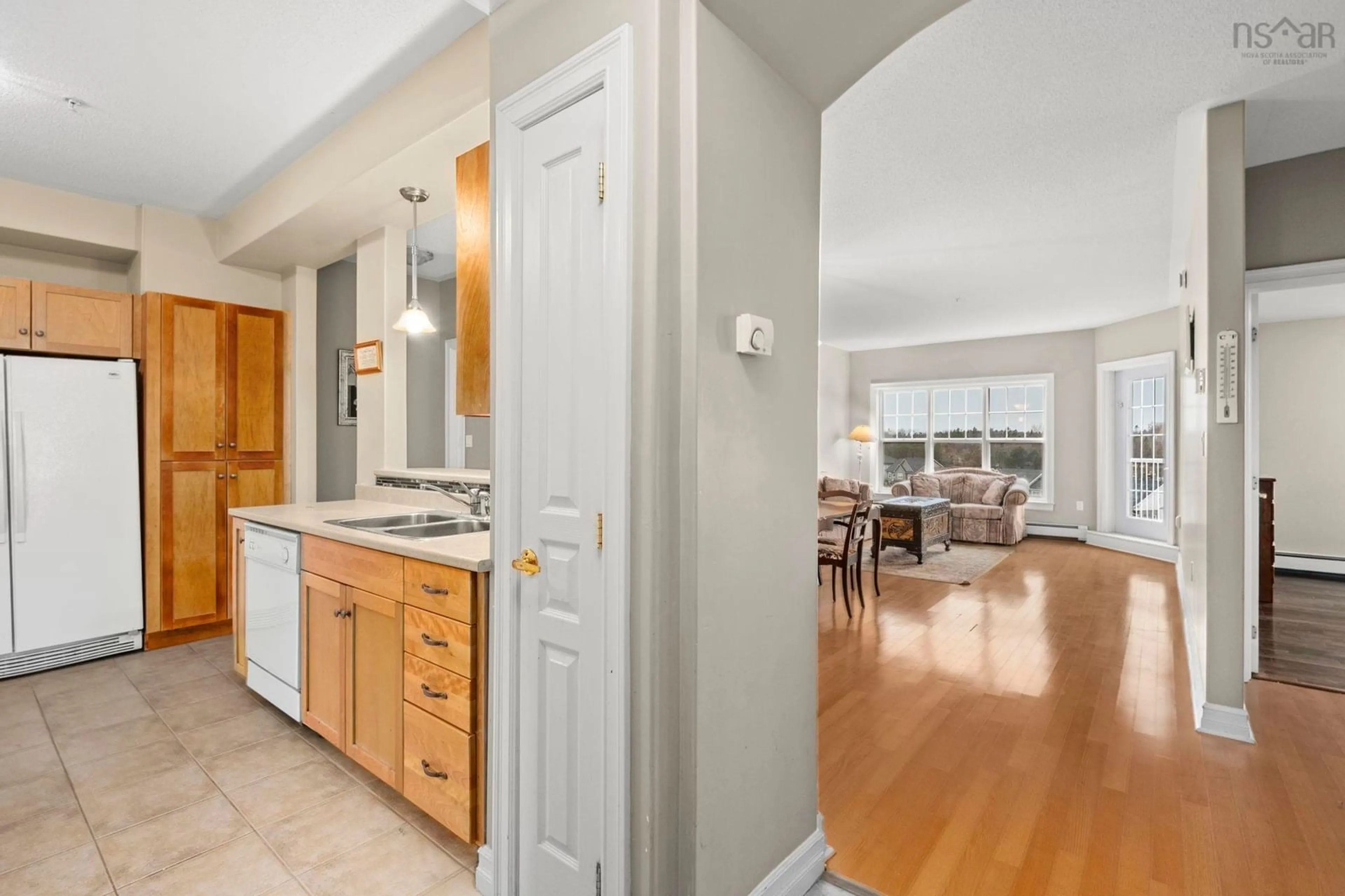 Open concept kitchen, ceramic/tile floor for 277 Rutledge St #401, Bedford Nova Scotia B4A 4M2