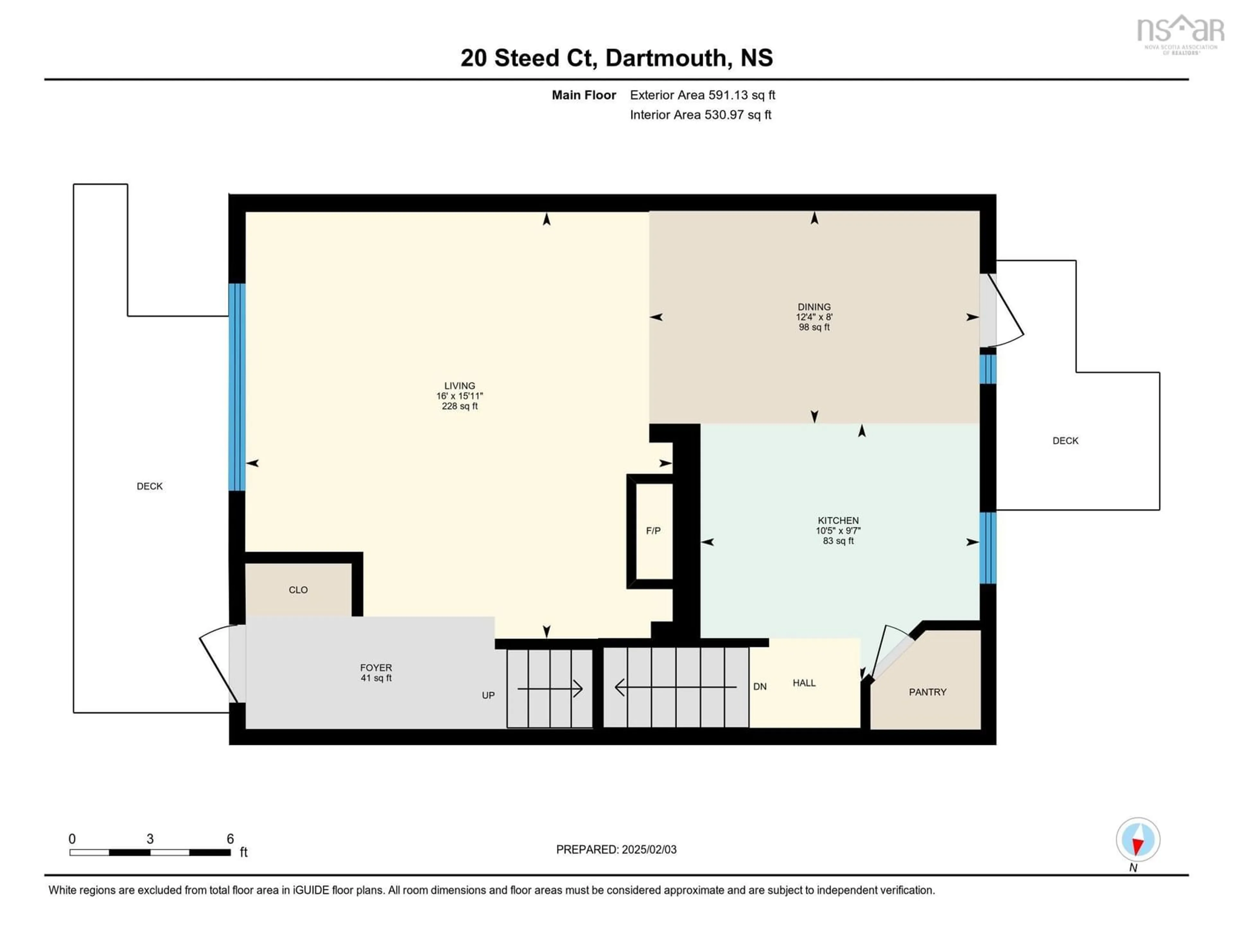 Floor plan for 20 Steed Crt, Dartmouth Nova Scotia B2W 3Y8