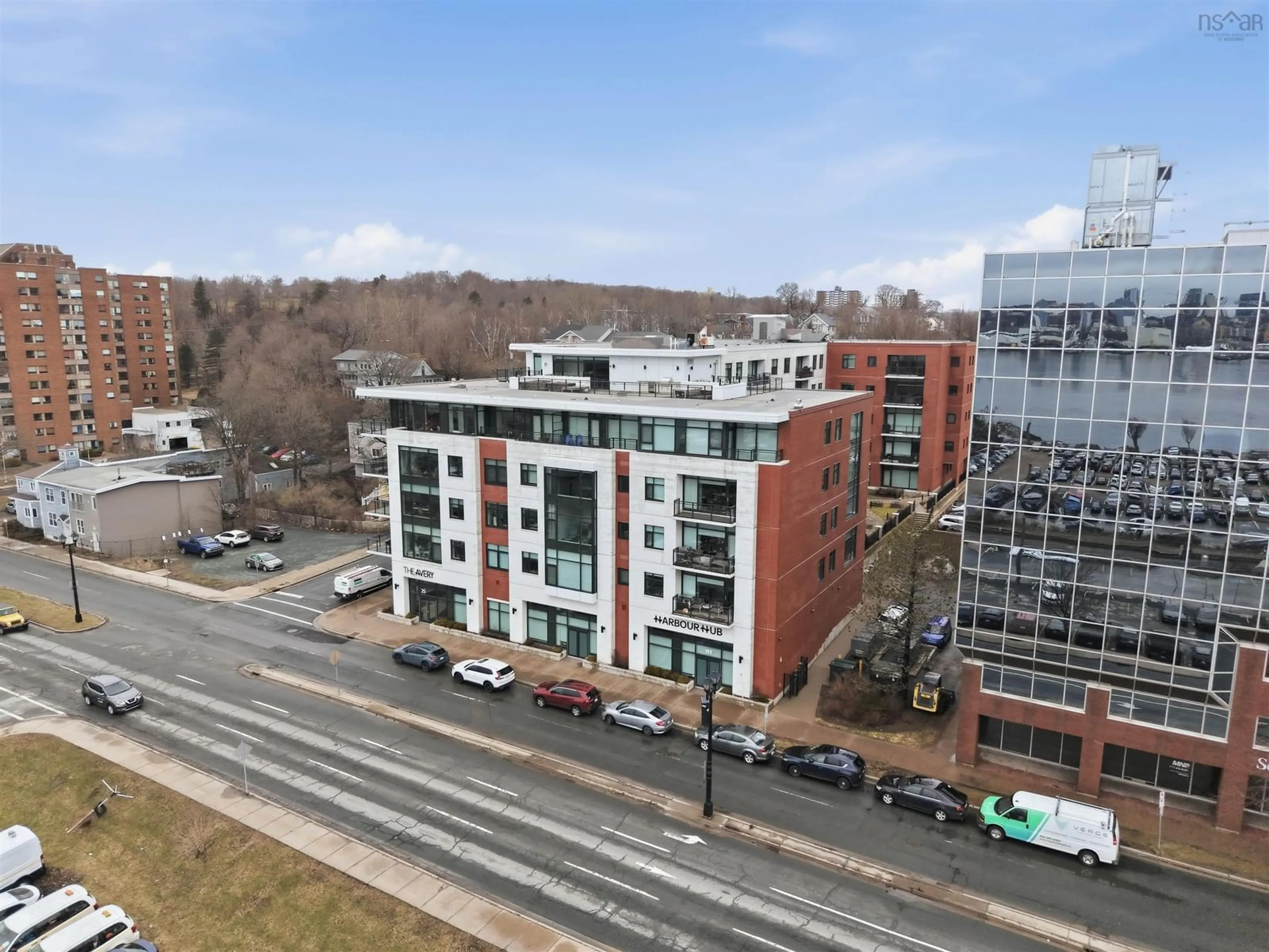 A pic from outside/outdoor area/front of a property/back of a property/a pic from drone, city buildings view from balcony for 25 Alderney Dr #305, Nova Scotia Nova Scotia B2Y 0E4
