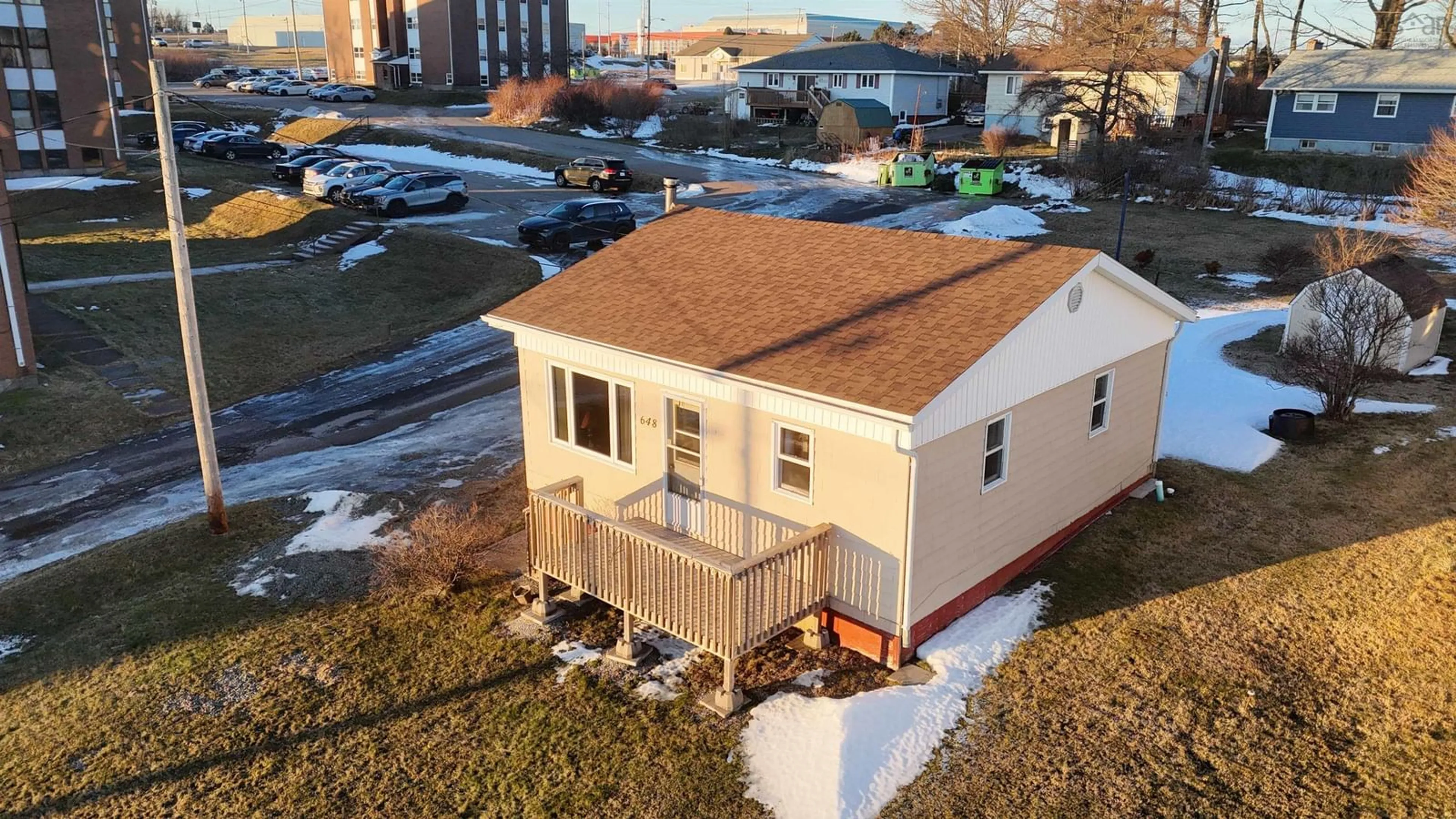 A pic from outside/outdoor area/front of a property/back of a property/a pic from drone, building for 648 Queen St, Port Hawkesbury Nova Scotia B9A 2W5