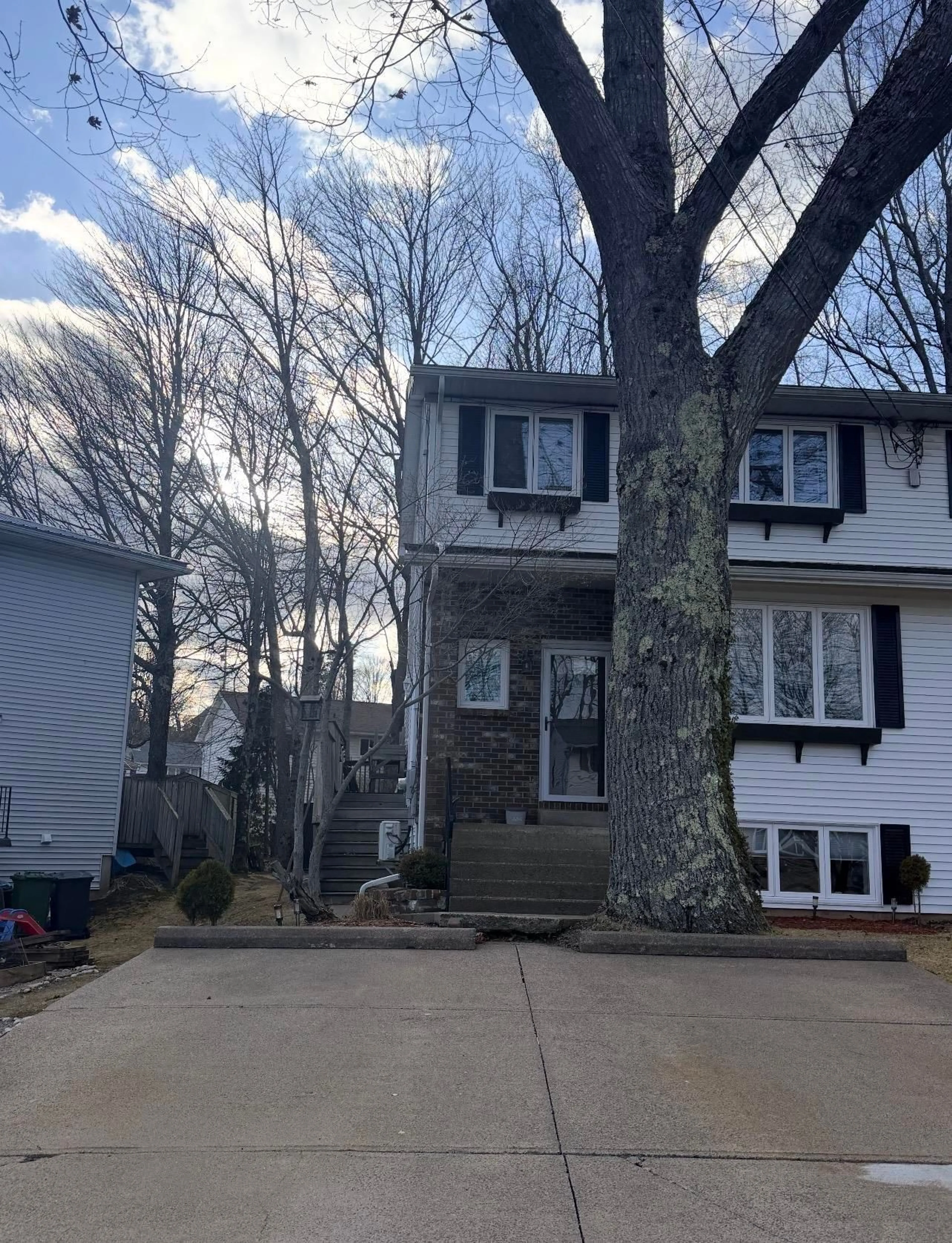 Home with vinyl exterior material, street for 59 Wynn Castle Dr, Lower Sackville Nova Scotia B4E 2H3