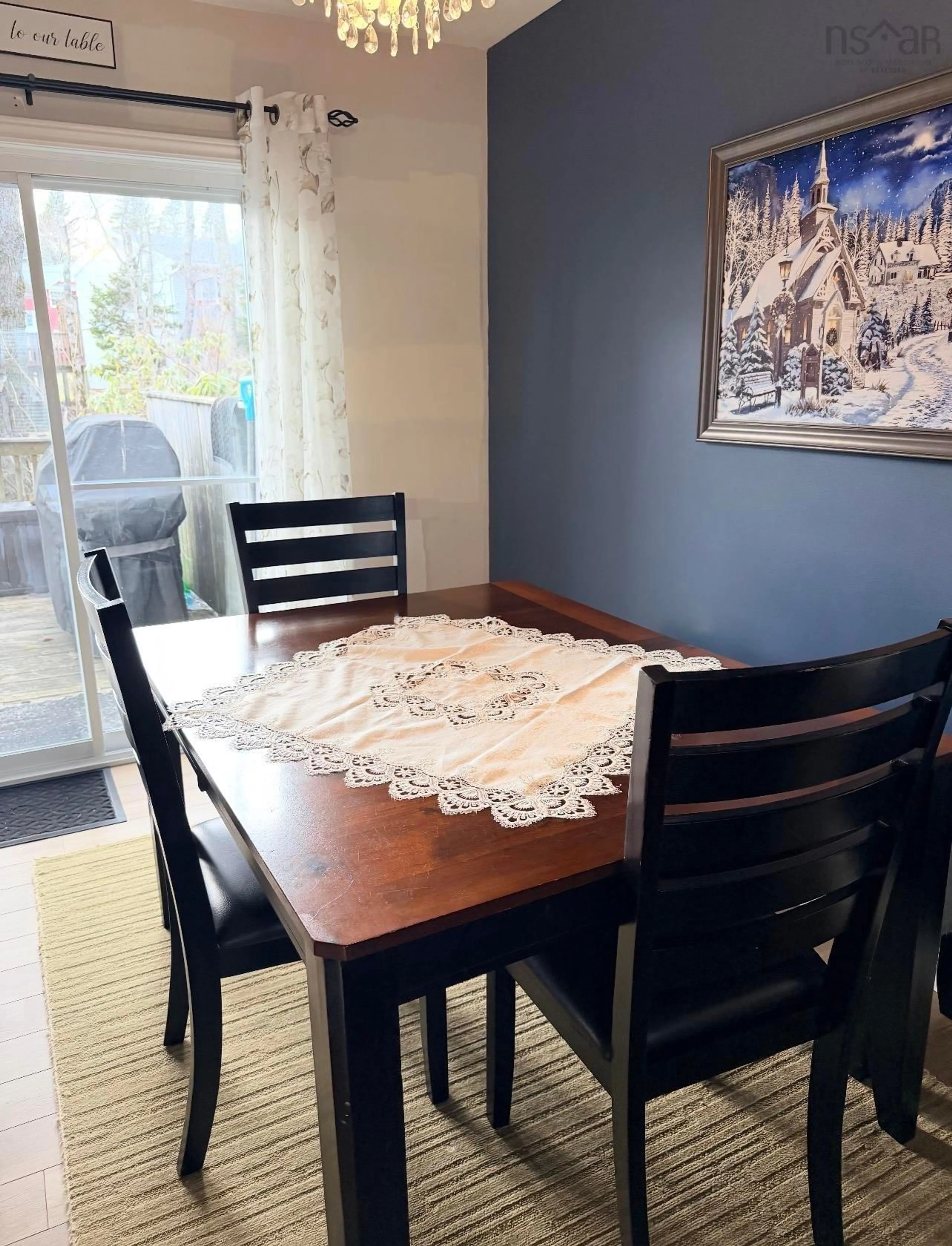 Dining room, wood/laminate floor for 59 Wynn Castle Dr, Lower Sackville Nova Scotia B4E 2H3