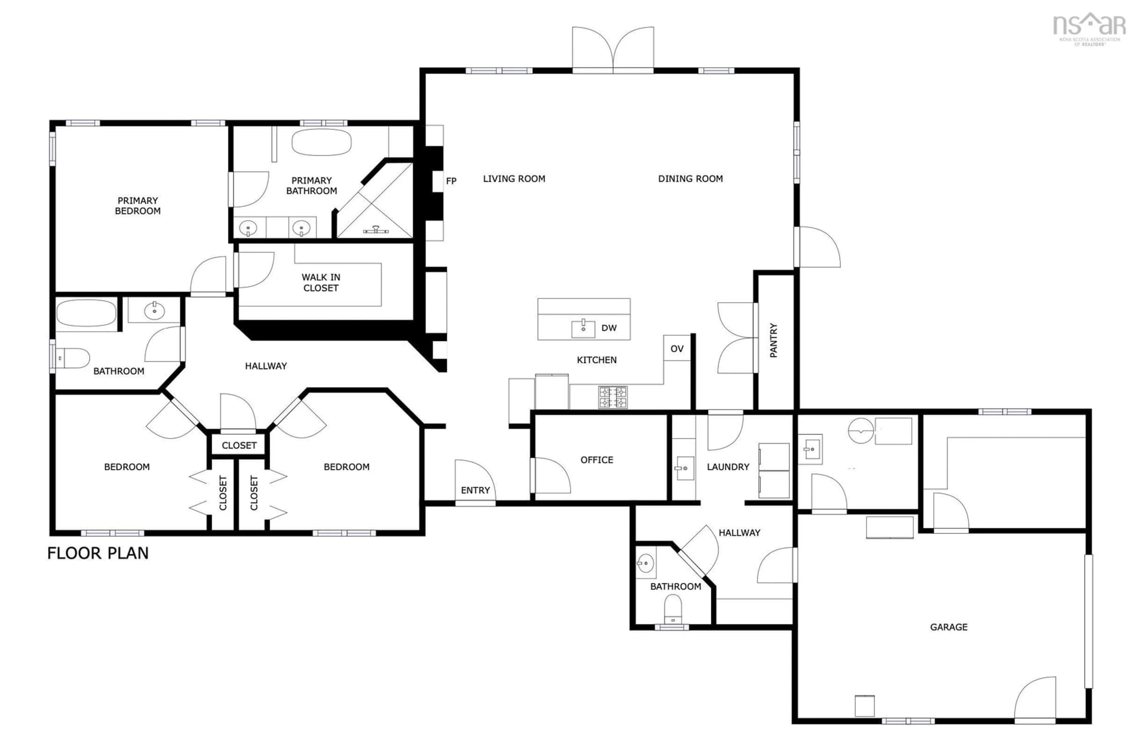 Floor plan for 2162 Highway 376, Lyons Brook Nova Scotia B0K 1H0