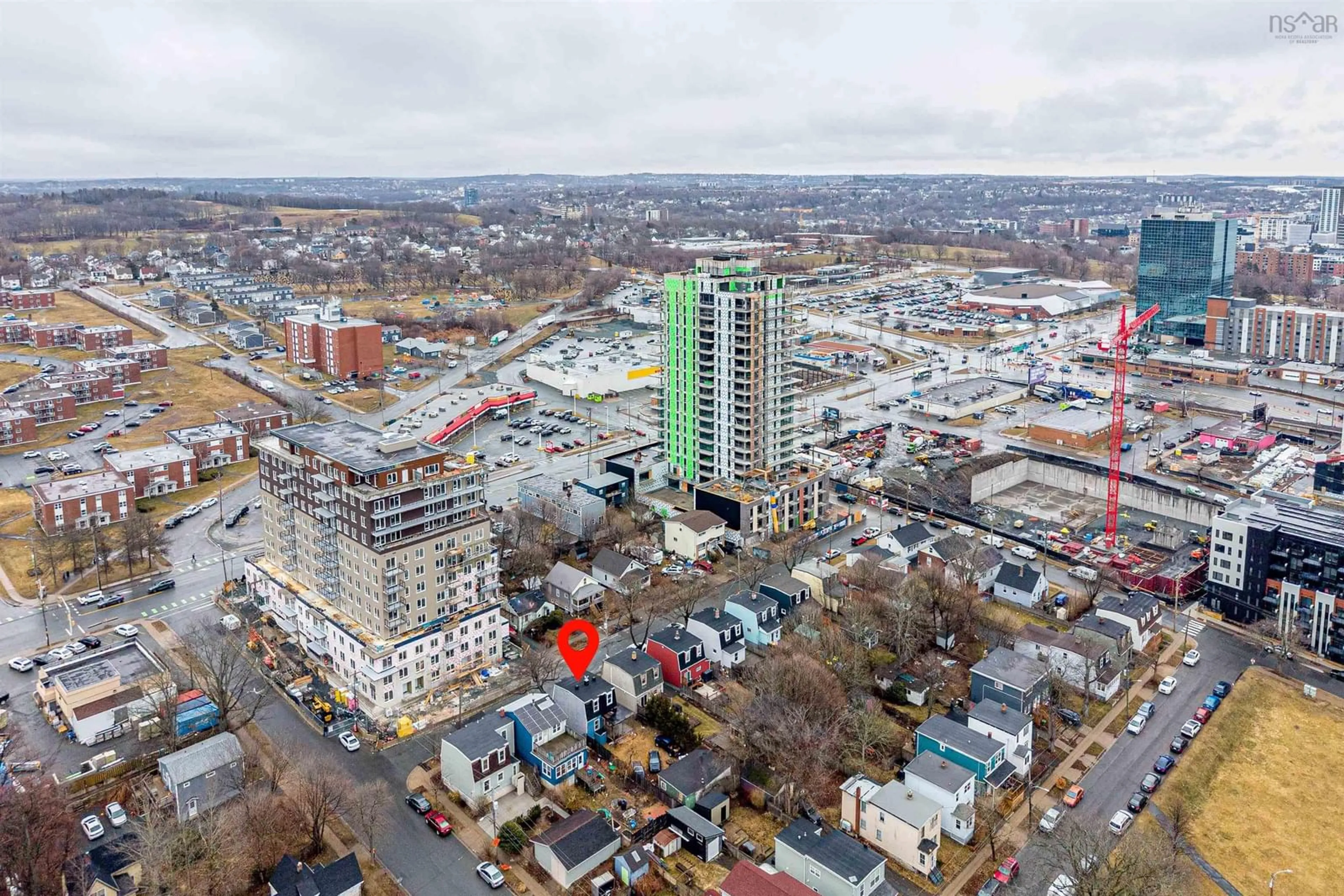 A pic from outside/outdoor area/front of a property/back of a property/a pic from drone, city buildings view from balcony for 19 George St, Dartmouth Nova Scotia B3A 1L6