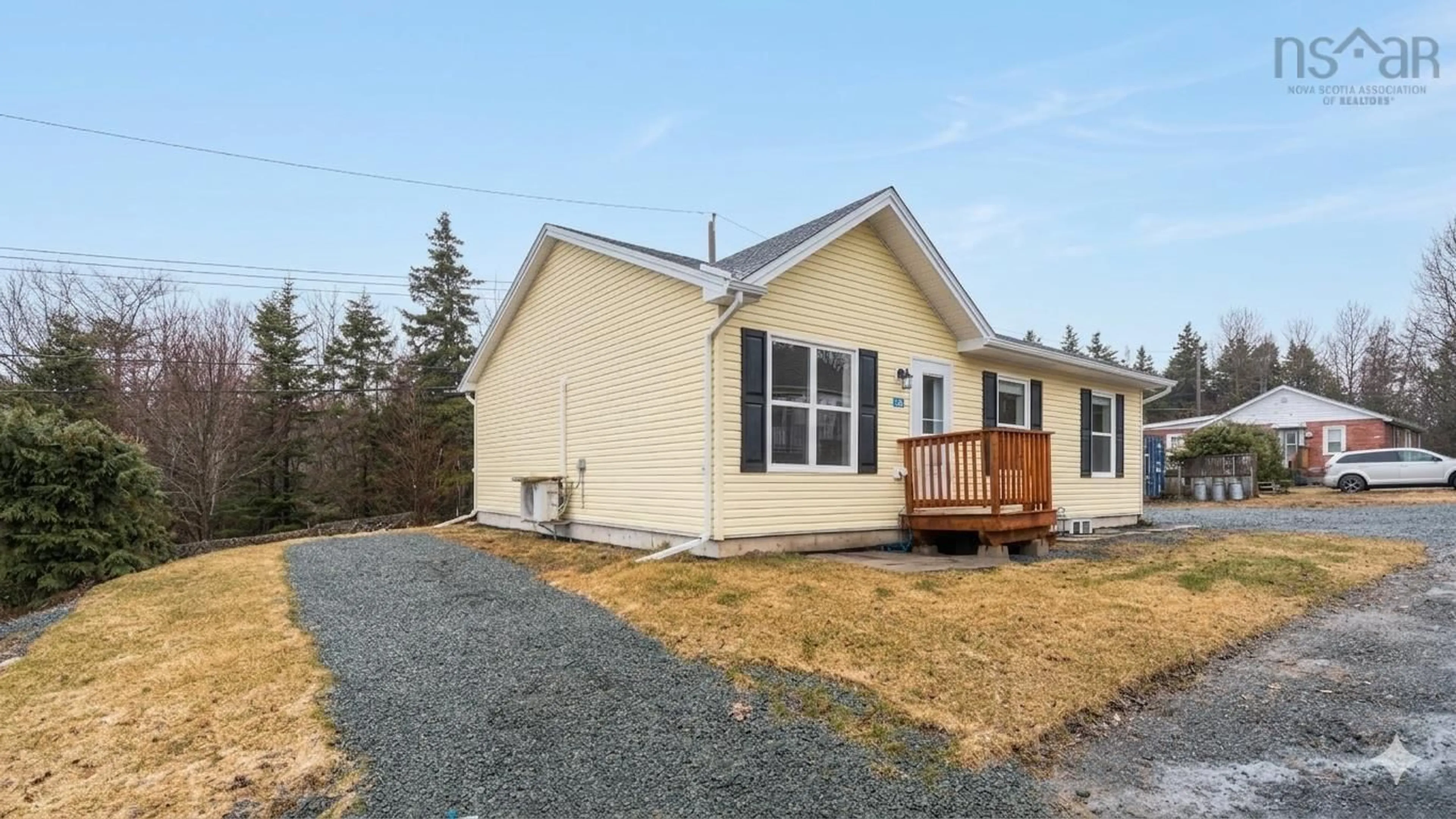 Home with vinyl exterior material, street for 66 Mckay Lane, Eastern Passage Nova Scotia B3G 1M9