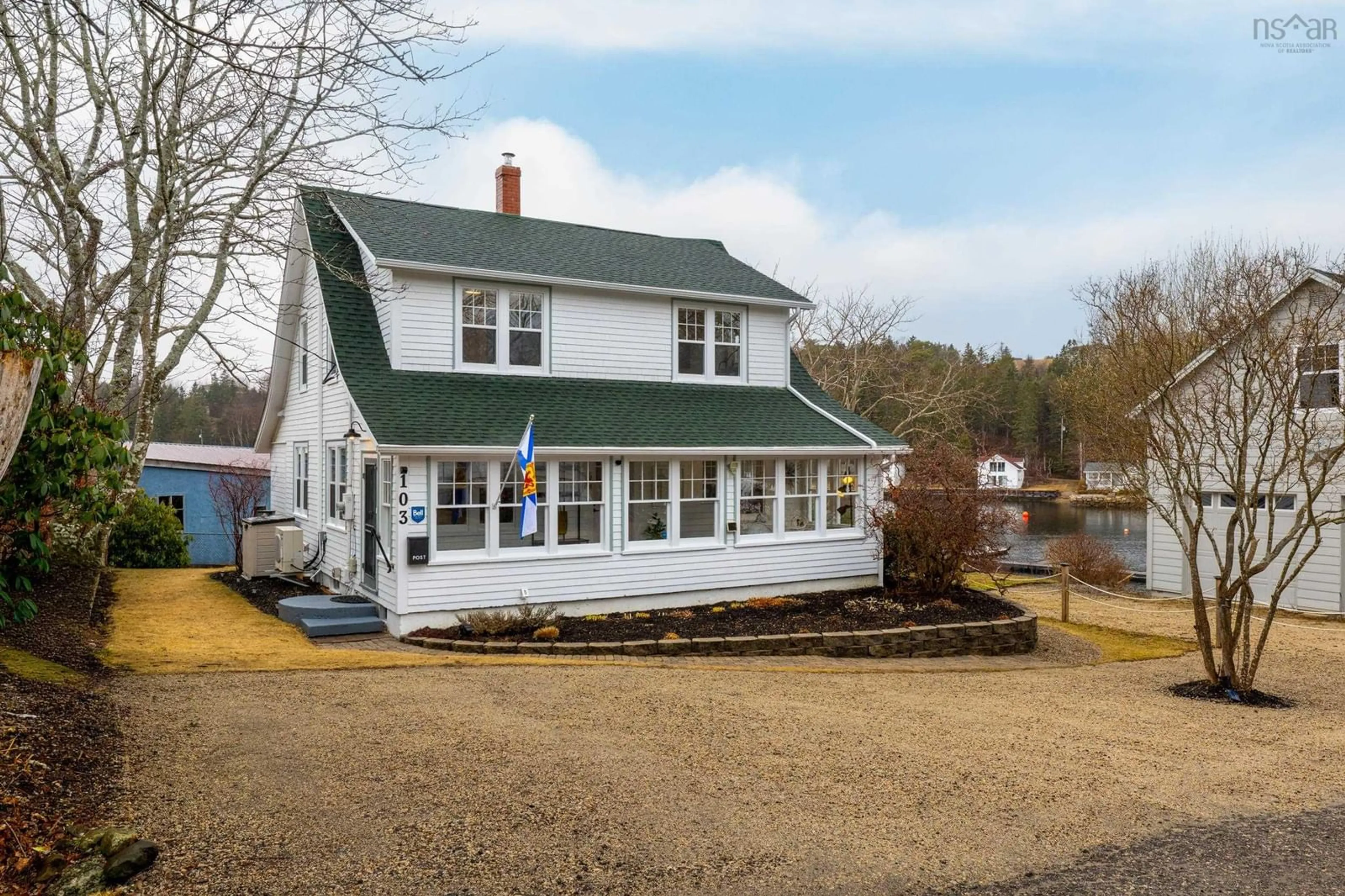 A pic from outside/outdoor area/front of a property/back of a property/a pic from drone, street for 103 Granite St, Chester Nova Scotia B0J 1J0