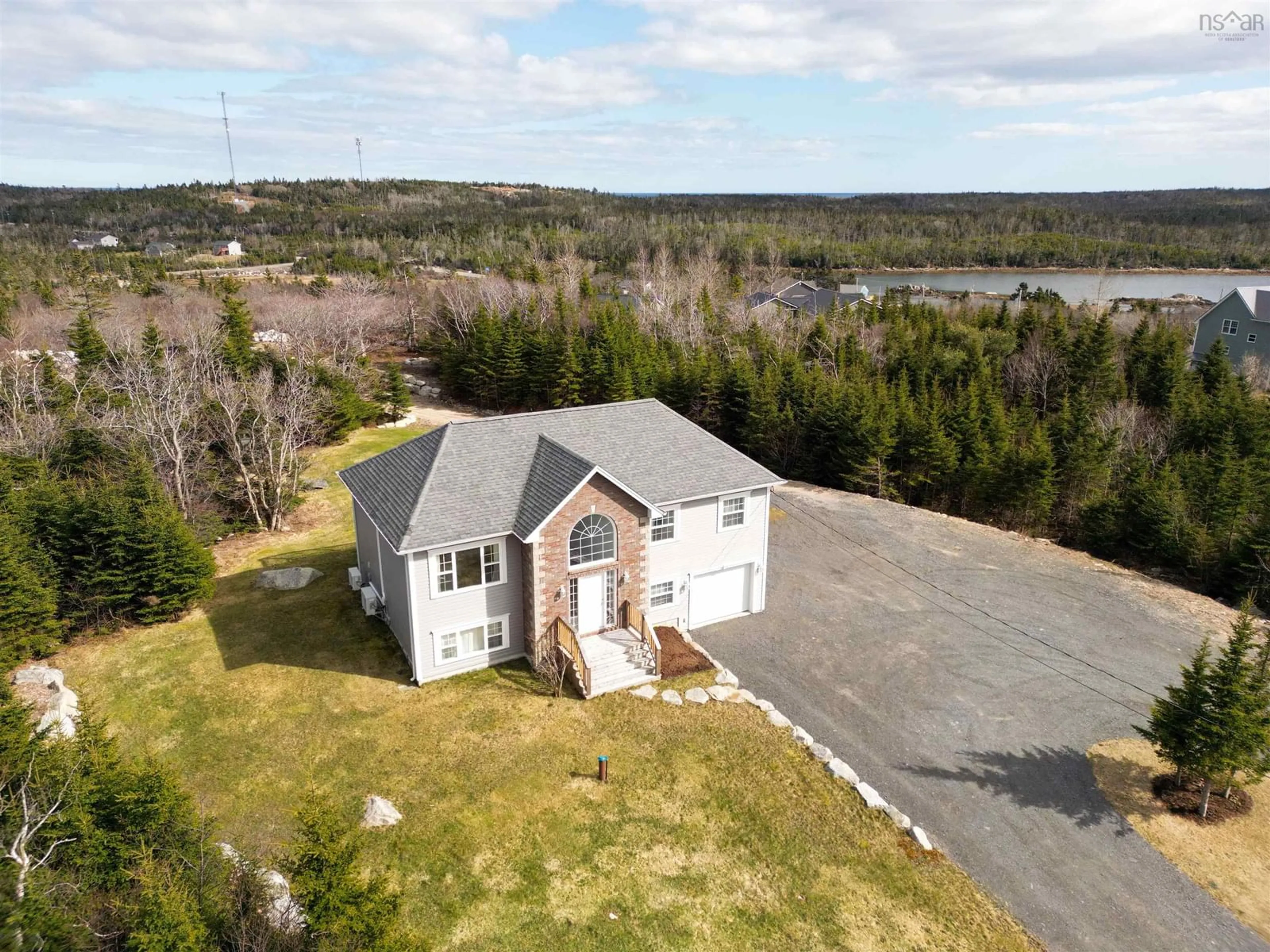 A pic from outside/outdoor area/front of a property/back of a property/a pic from drone, water/lake/river/ocean view for 30 Choice Dr, Sambro Head Nova Scotia B3V 1N1