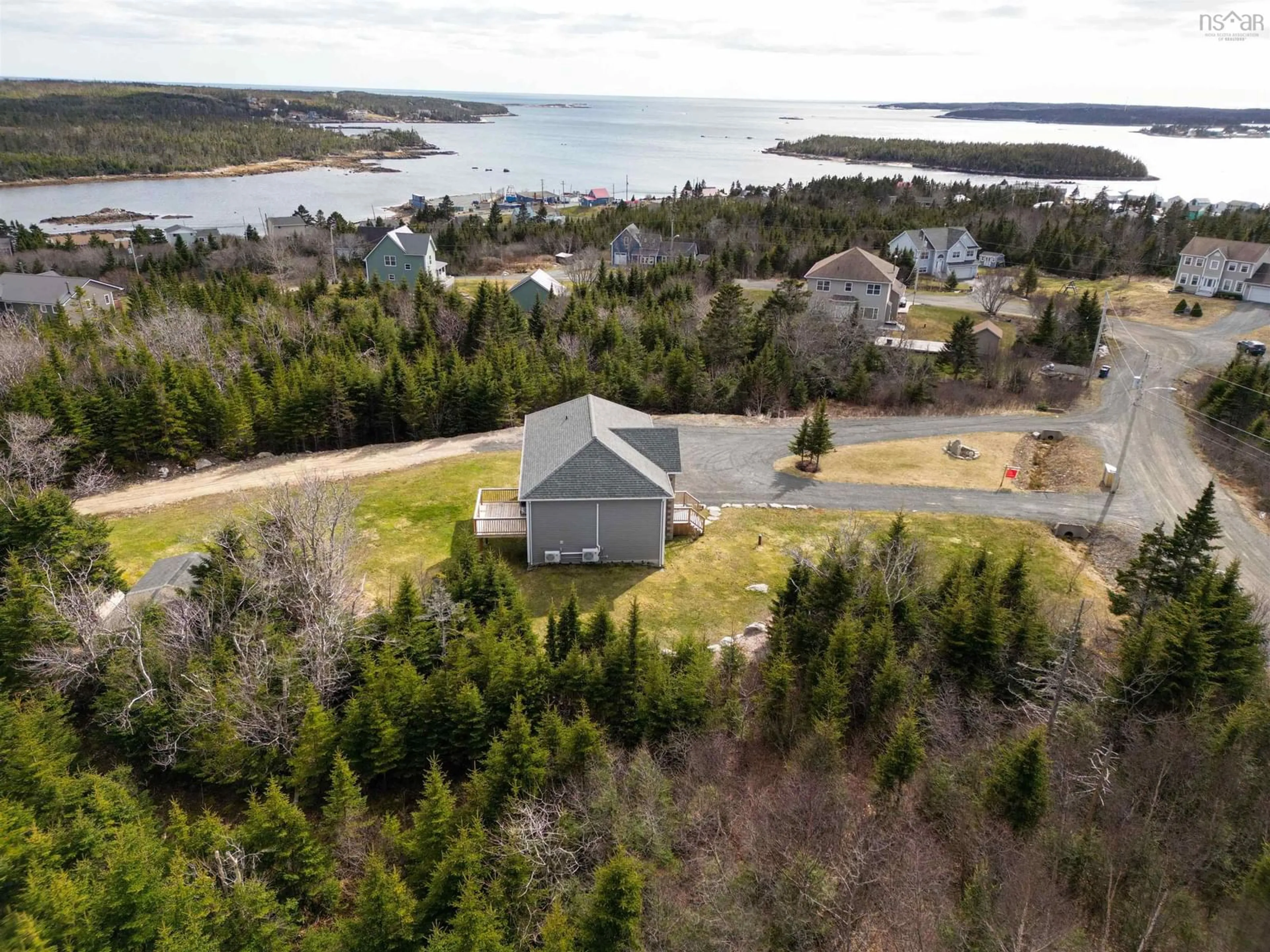 A pic from outside/outdoor area/front of a property/back of a property/a pic from drone, water/lake/river/ocean view for 30 Choice Dr, Sambro Head Nova Scotia B3V 1N1