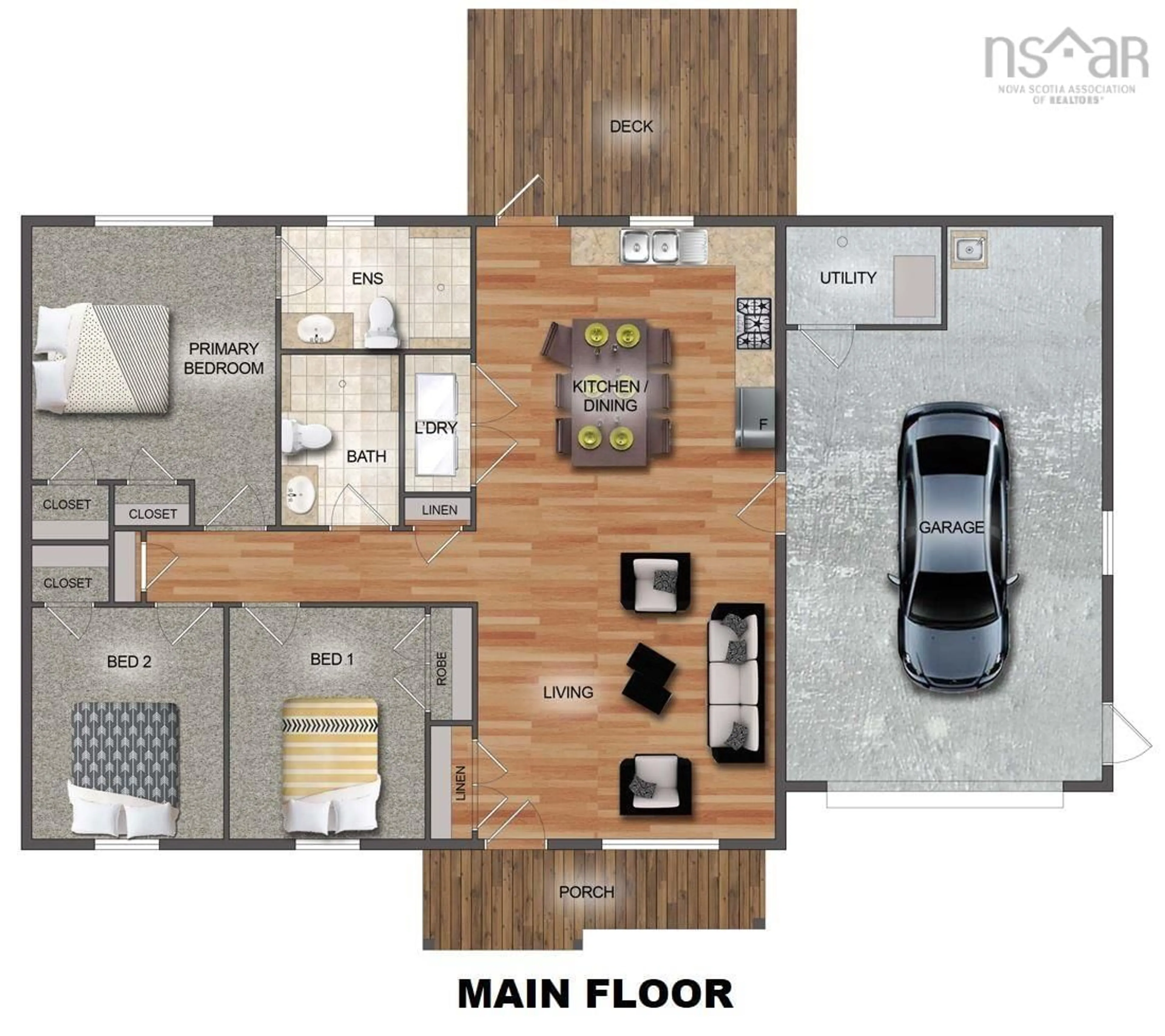 Floor plan for 62 Ronald Lane, East Uniacke Nova Scotia B0N 1Z0
