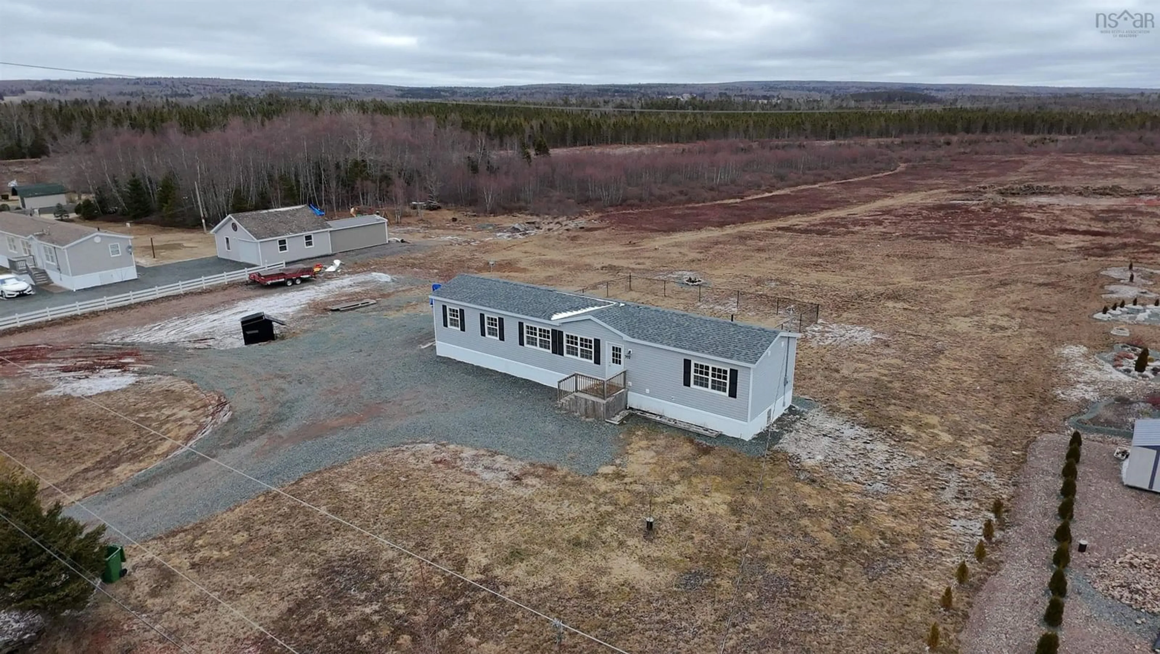 A pic from outside/outdoor area/front of a property/back of a property/a pic from drone, building for 972 Crowes Mills Rd, Crowes Mills Nova Scotia B0M 1G0