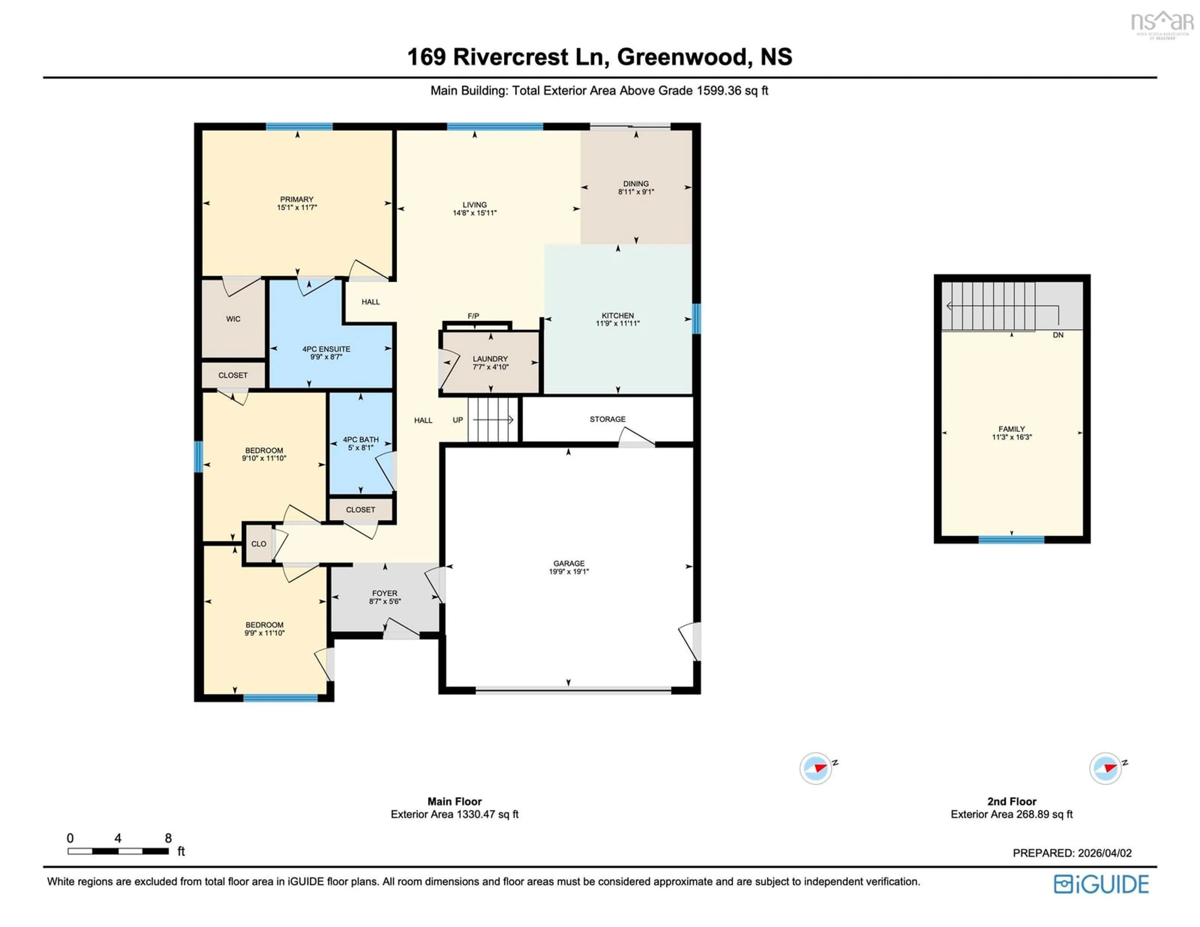 Floor plan for 169 Rivercrest Lane, Greenwood Nova Scotia B0P 1R0
