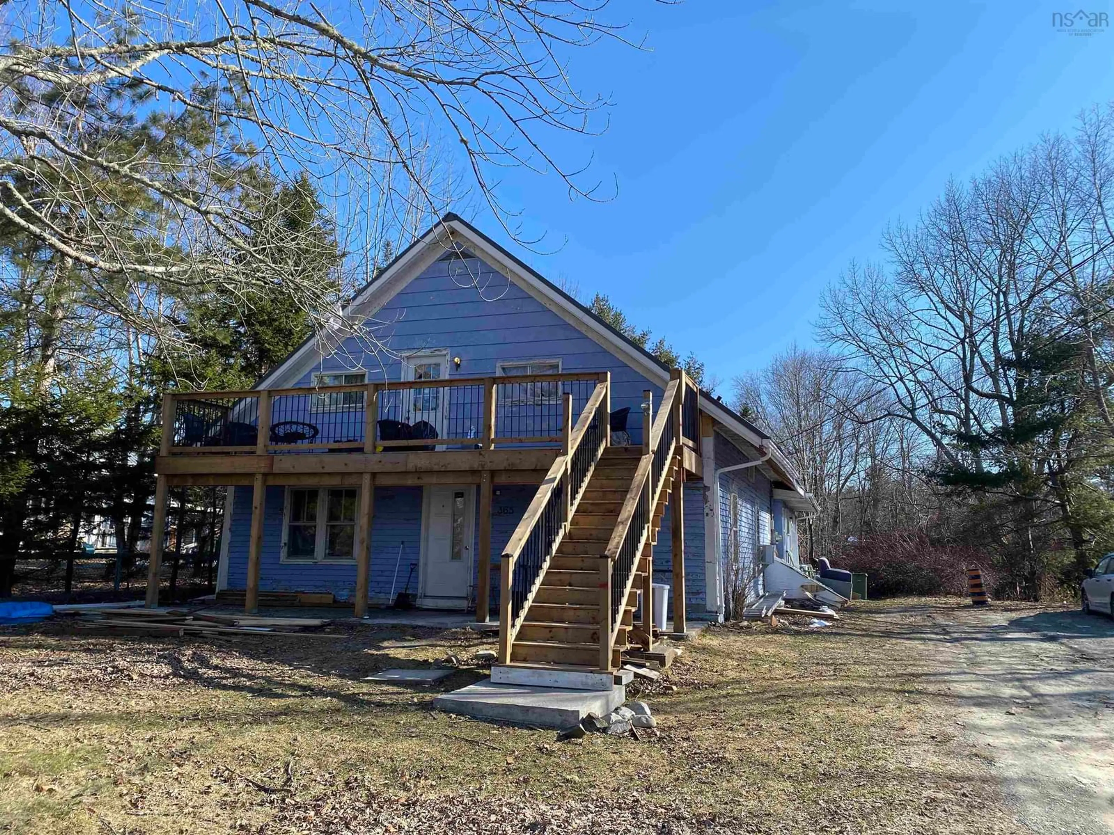 A pic from outside/outdoor area/front of a property/back of a property/a pic from drone, unknown for 365 Highway 8, Milton Nova Scotia B0T 1P0