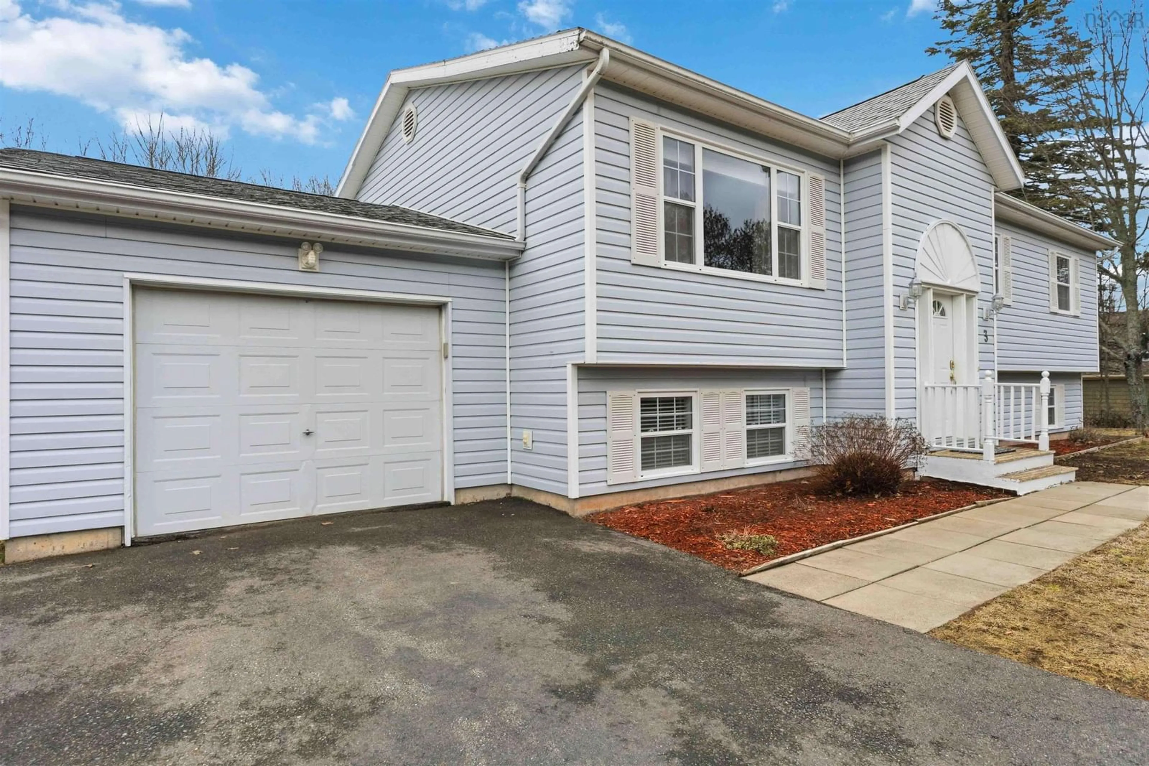 Home with vinyl exterior material, street for 3 Acadia Dr, Kentville Nova Scotia B4N 5E1