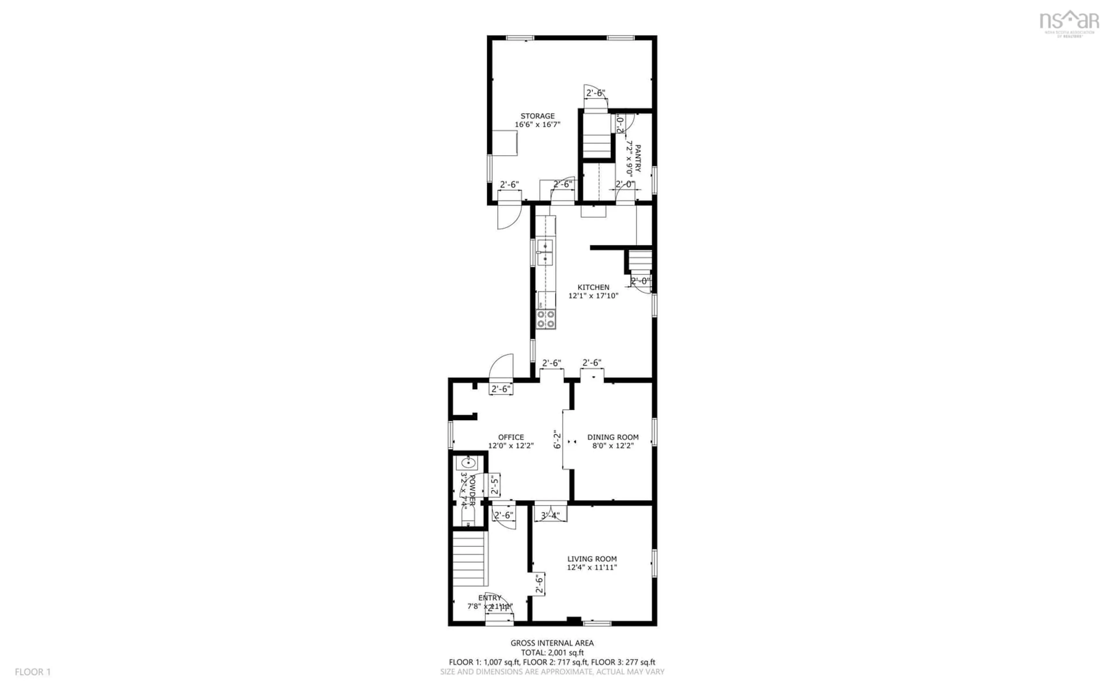 Floor plan for 32 River Ave, Oxford Nova Scotia B0M 1P0