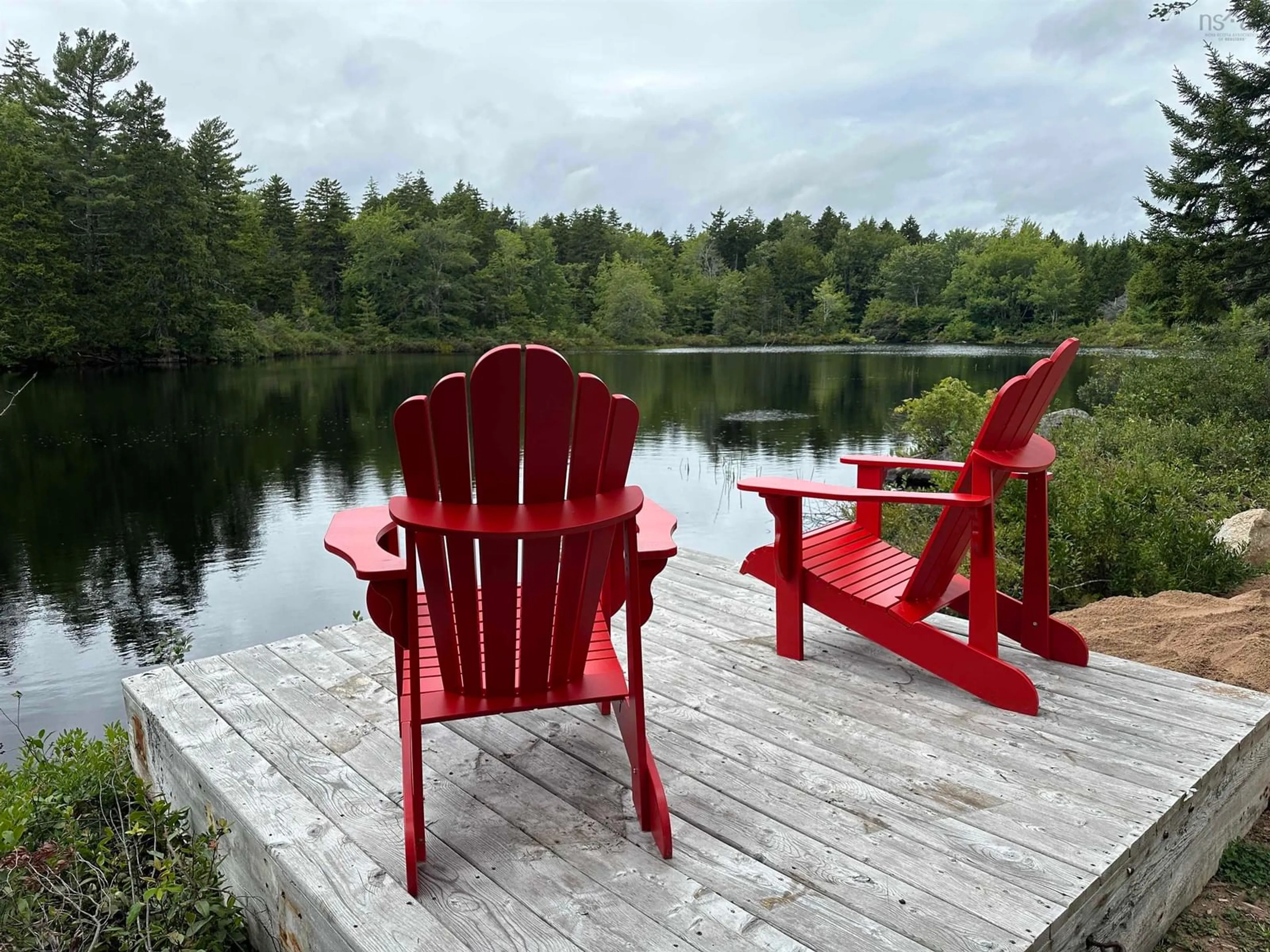 Patio, water/lake/river/ocean view for 223 New Ross Road, Leminster Nova Scotia B0N 2T0