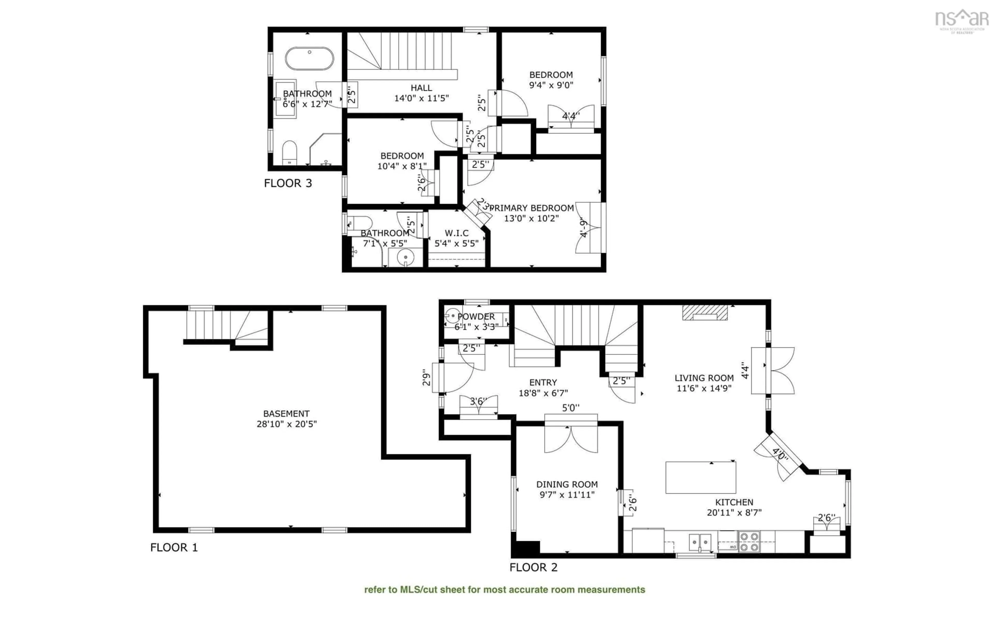 Floor plan for 3615 Acadia St, North End Nova Scotia B3K 3P7