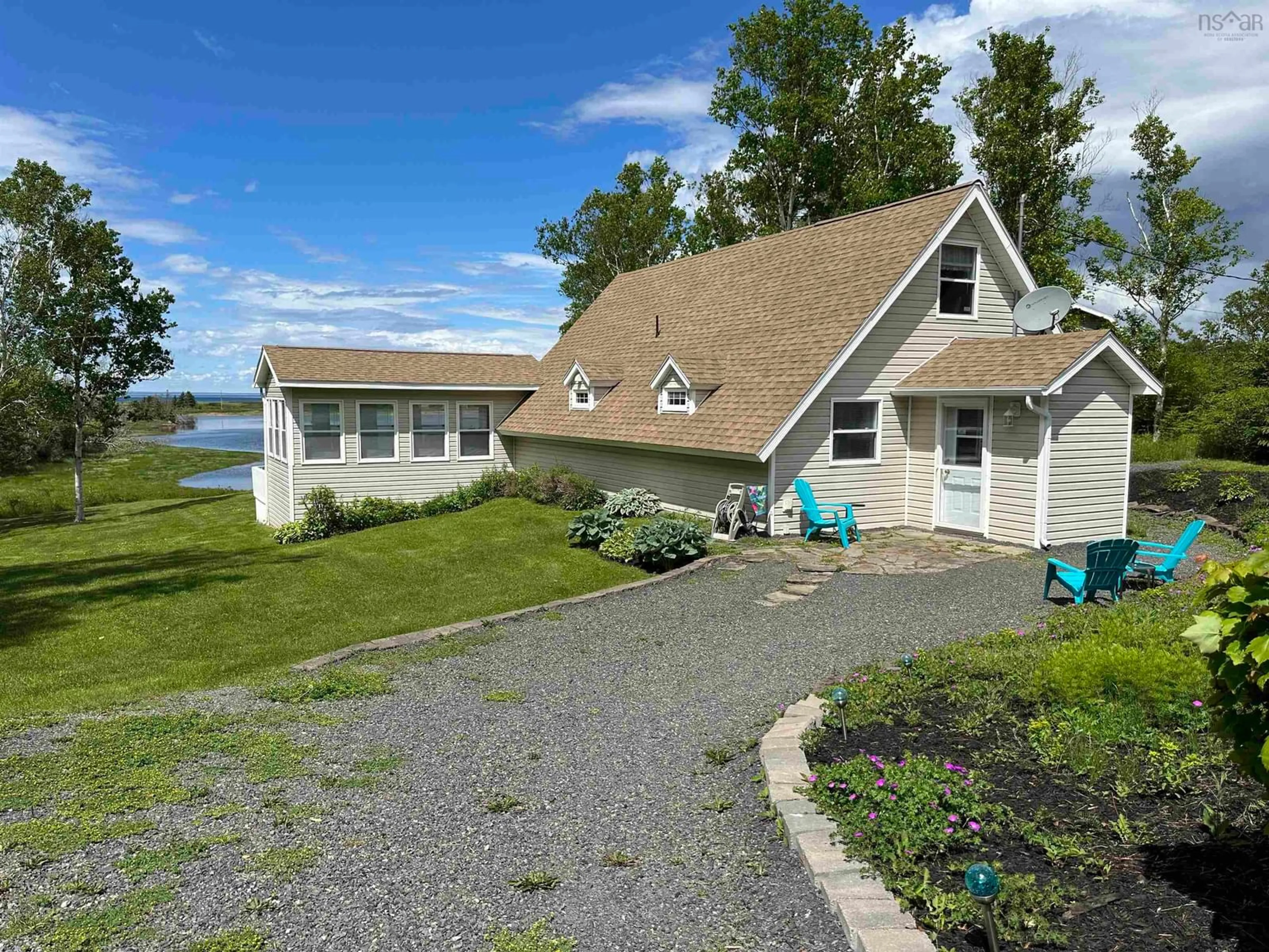 A pic from outside/outdoor area/front of a property/back of a property/a pic from drone, water/lake/river/ocean view for 1258 Caribou Island Rd, Caribou Island Nova Scotia B0K 1H0