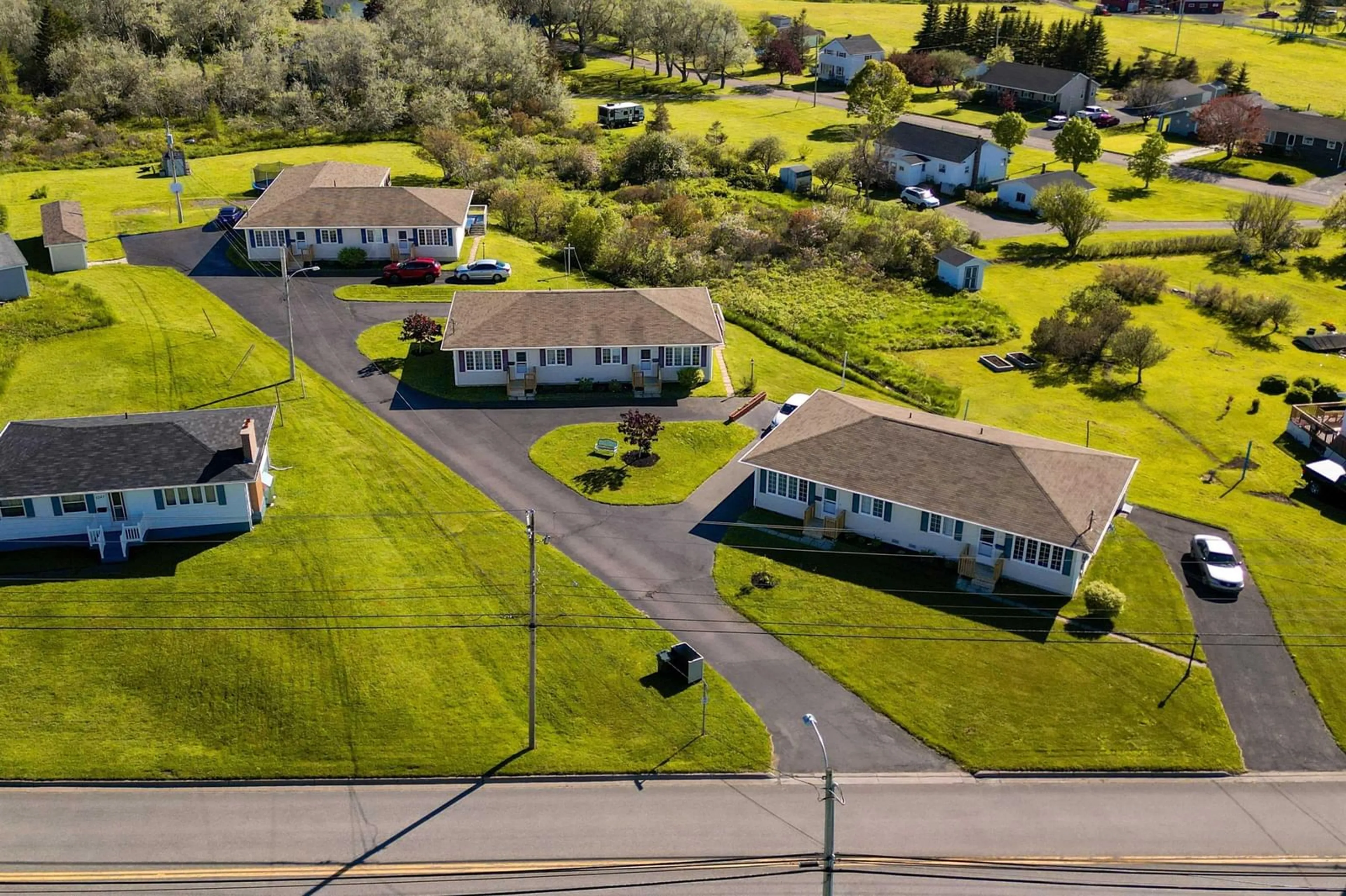 A pic from outside/outdoor area/front of a property/back of a property/a pic from drone, street for 16 Karl's Lane, Glace Bay Nova Scotia B1A 6Y7