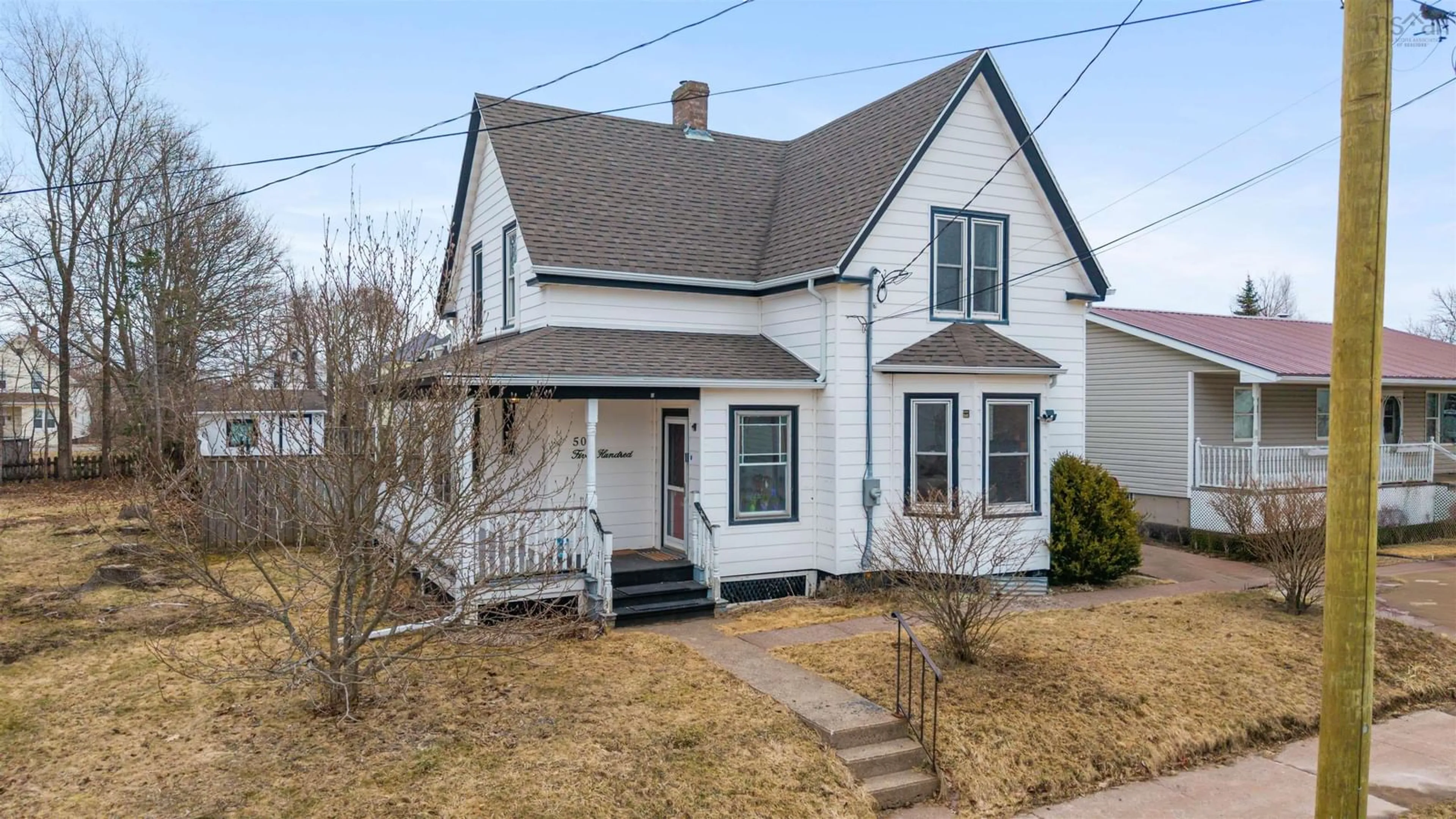 Home with vinyl exterior material, street for 500 Nelson St, New Glasgow Nova Scotia B2H 3C5