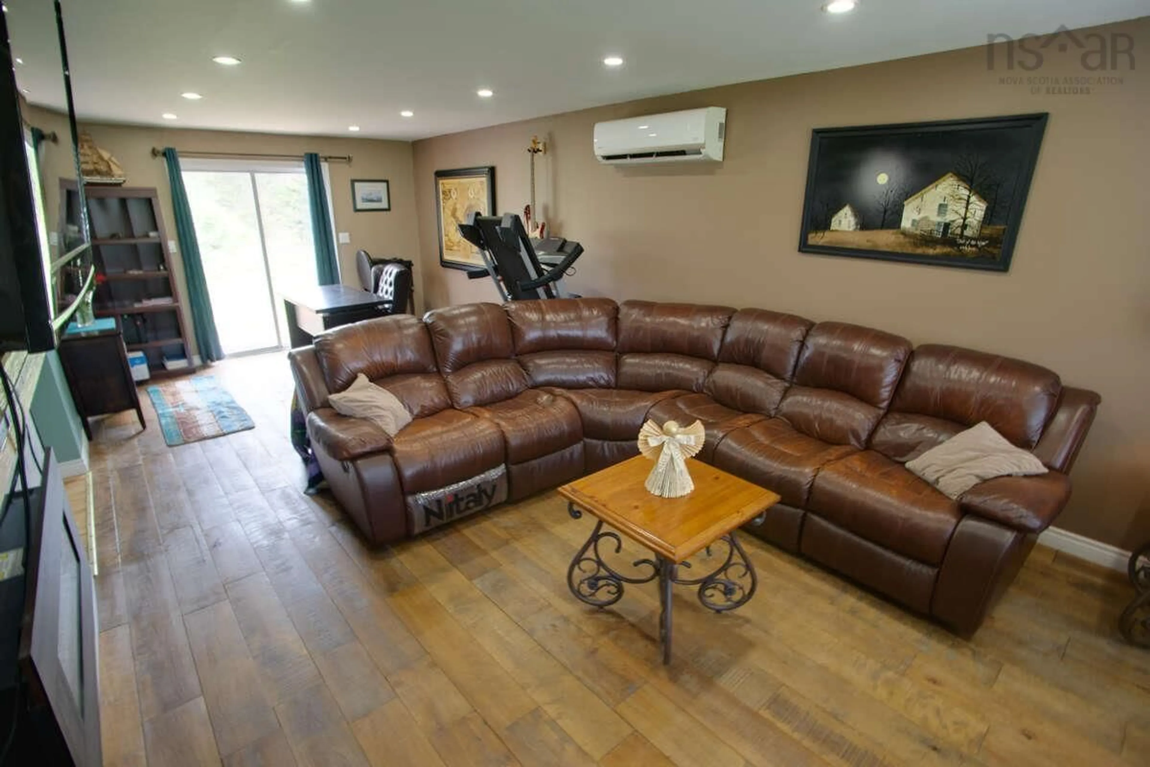 Living room with furniture, wood/laminate floor for 4320 Granville Rd, Granville Beach Nova Scotia B0S 1A0