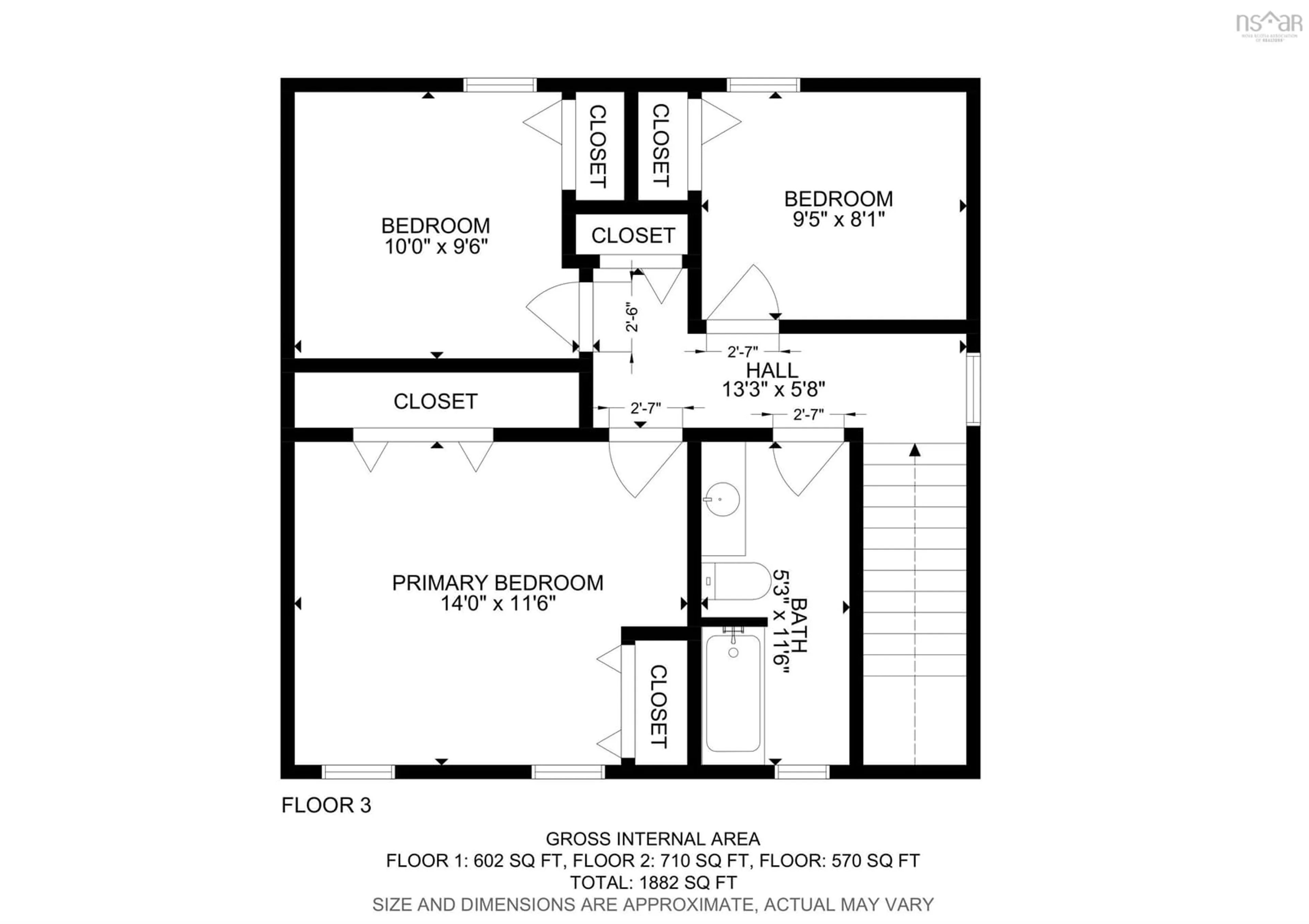 Floor plan for 5447 Rector St, Halifax Nova Scotia B3K 2N7