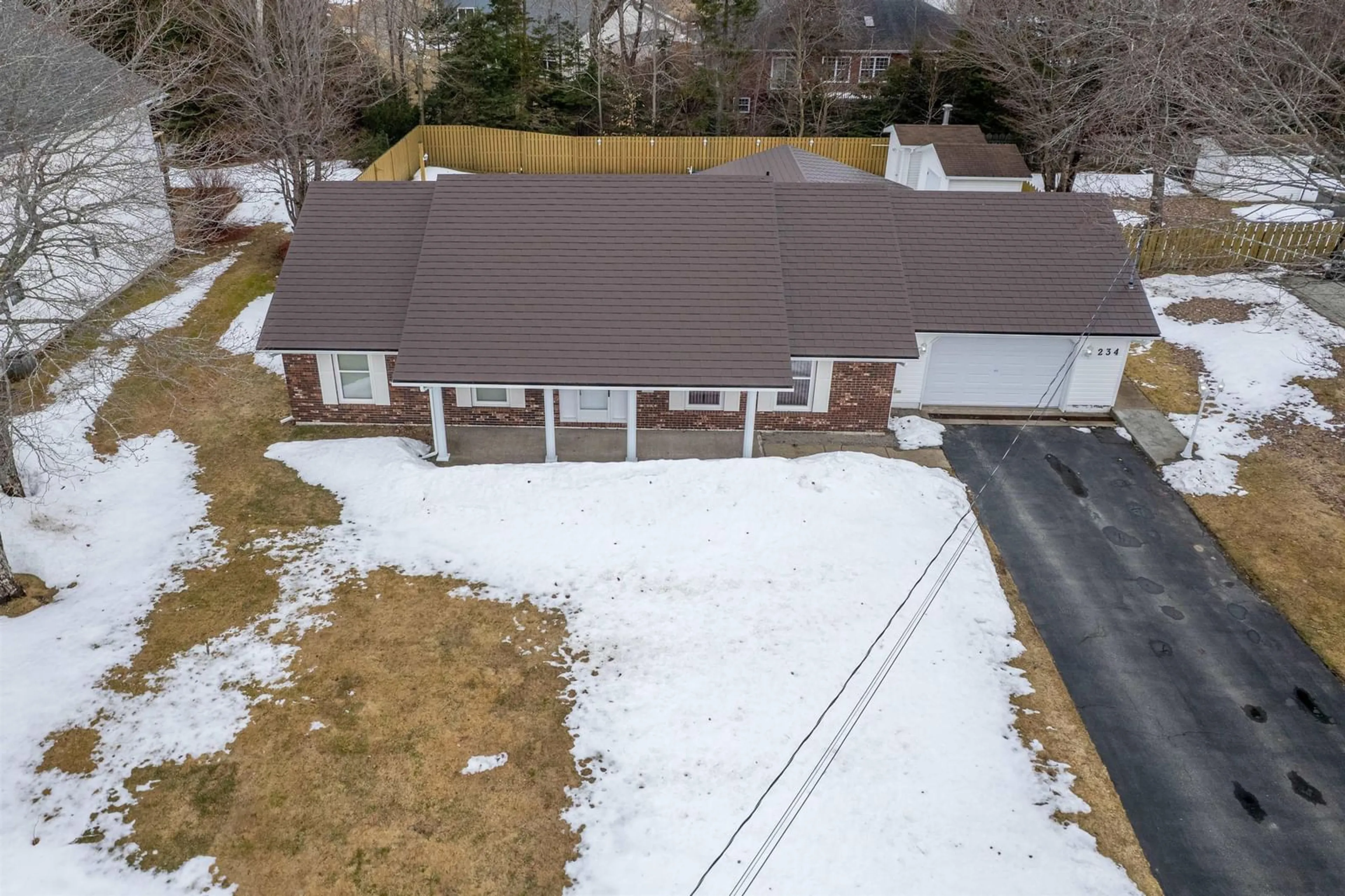 A pic from outside/outdoor area/front of a property/back of a property/a pic from drone, street for 234 Riverview Dr, Sydney River Nova Scotia B1S 3R7