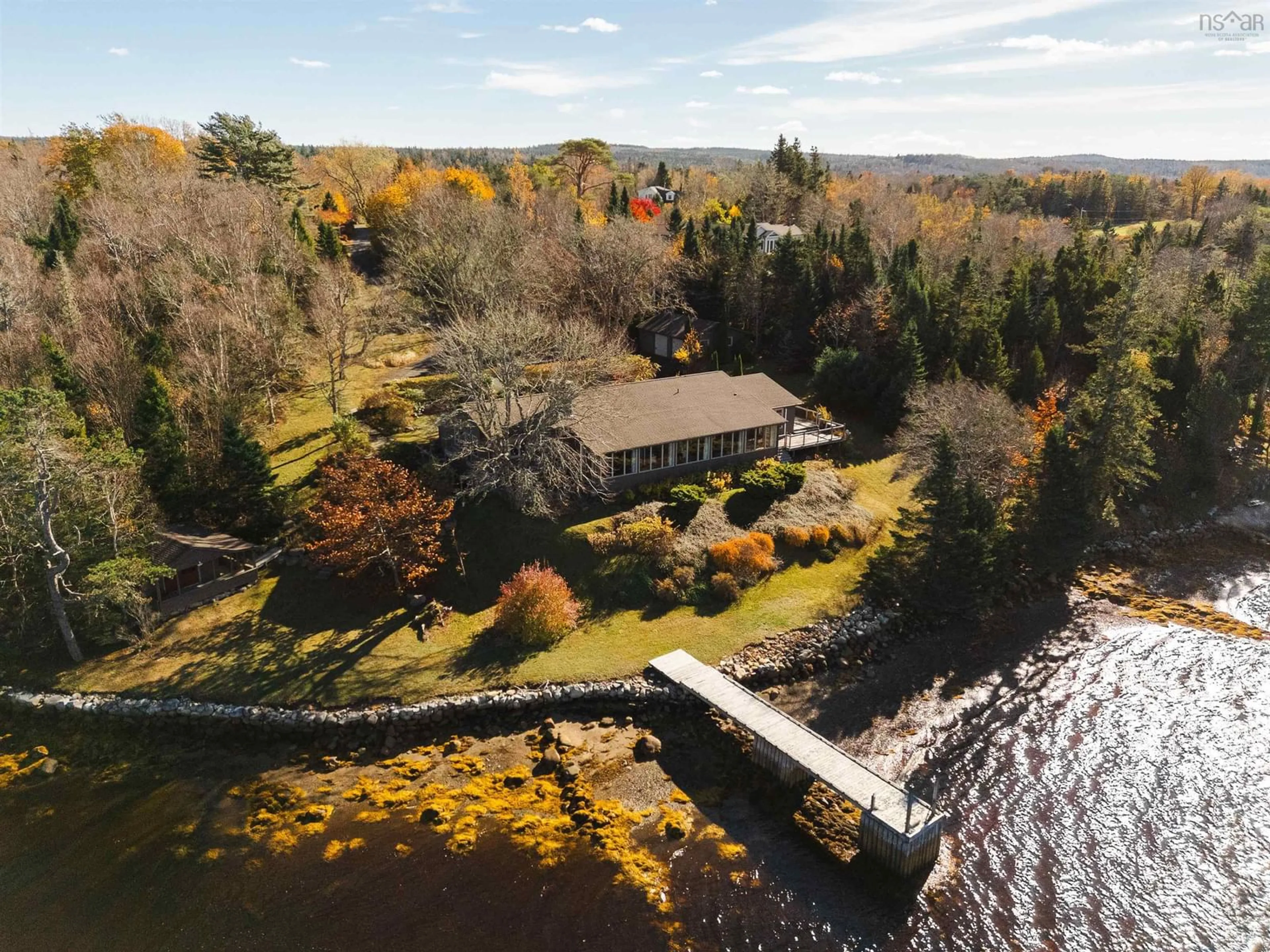 A pic from outside/outdoor area/front of a property/back of a property/a pic from drone, water/lake/river/ocean view for 10680 Peggys Cove Rd, Glen Margaret Nova Scotia B3Z 3E6