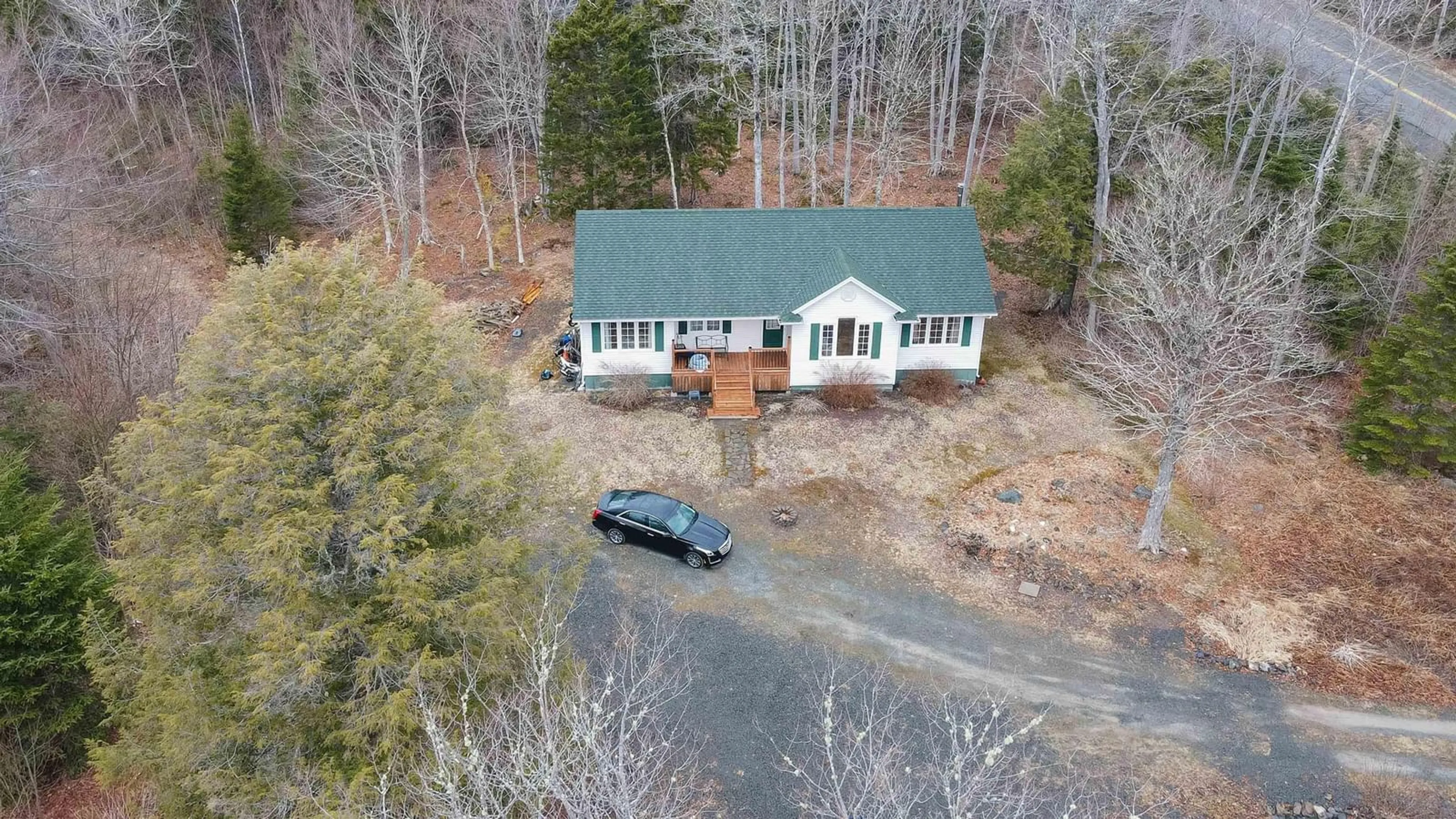 A pic from outside/outdoor area/front of a property/back of a property/a pic from drone, water/lake/river/ocean view for 688 East Uniacke Rd, Mount Uniacke Nova Scotia B0N 1Z0