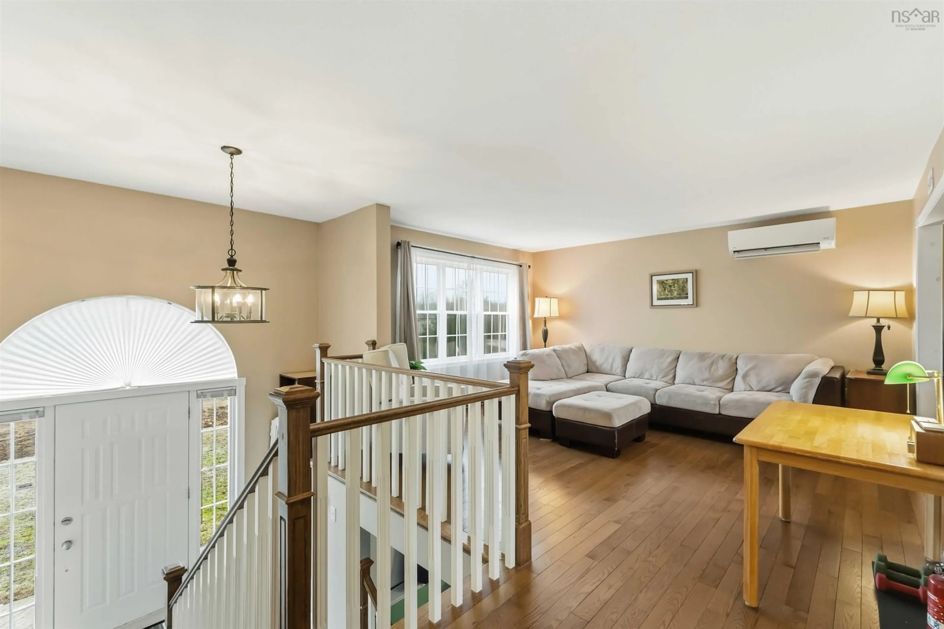Living room with furniture, wood/laminate floor for 584 Brandy Ave, Greenwood Nova Scotia B0P 1R0