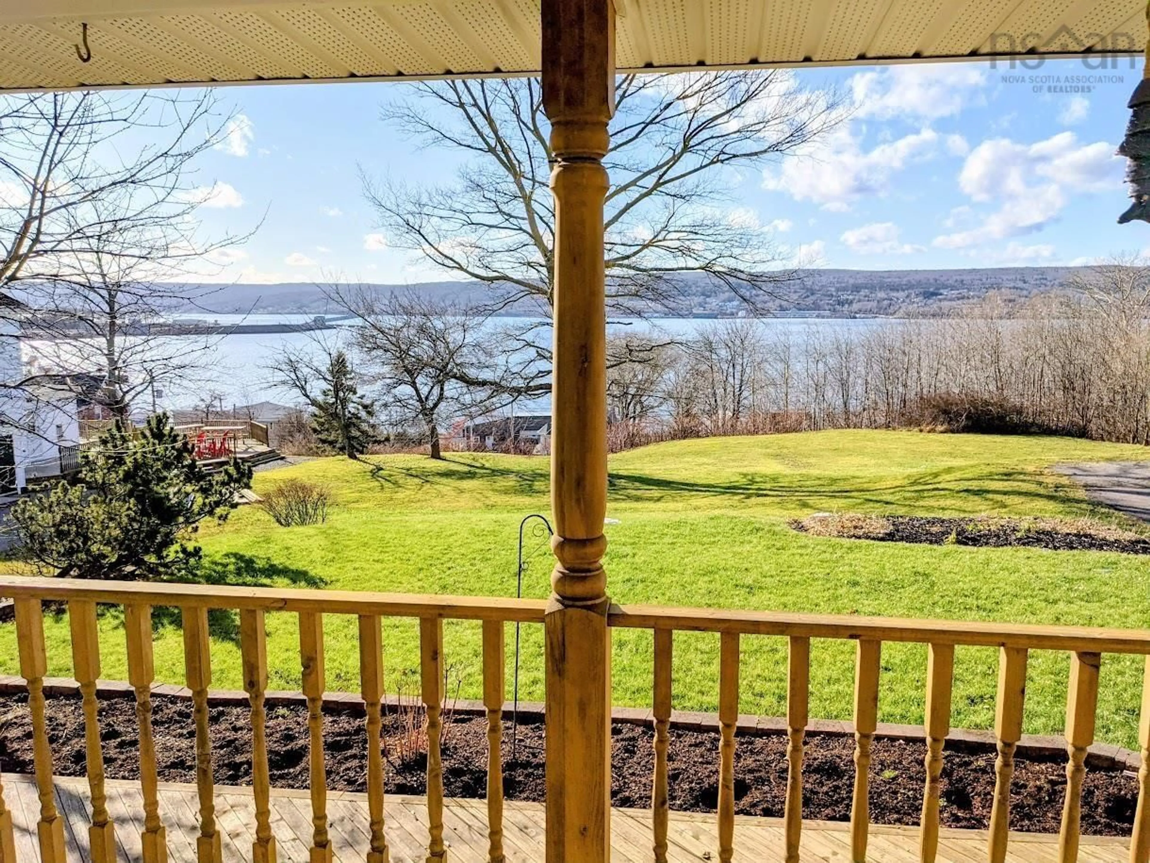 A pic from outside/outdoor area/front of a property/back of a property/a pic from drone, water/lake/river/ocean view for 62 Maclaughlin Dr, Port Hawkesbury Nova Scotia B9A 2E8