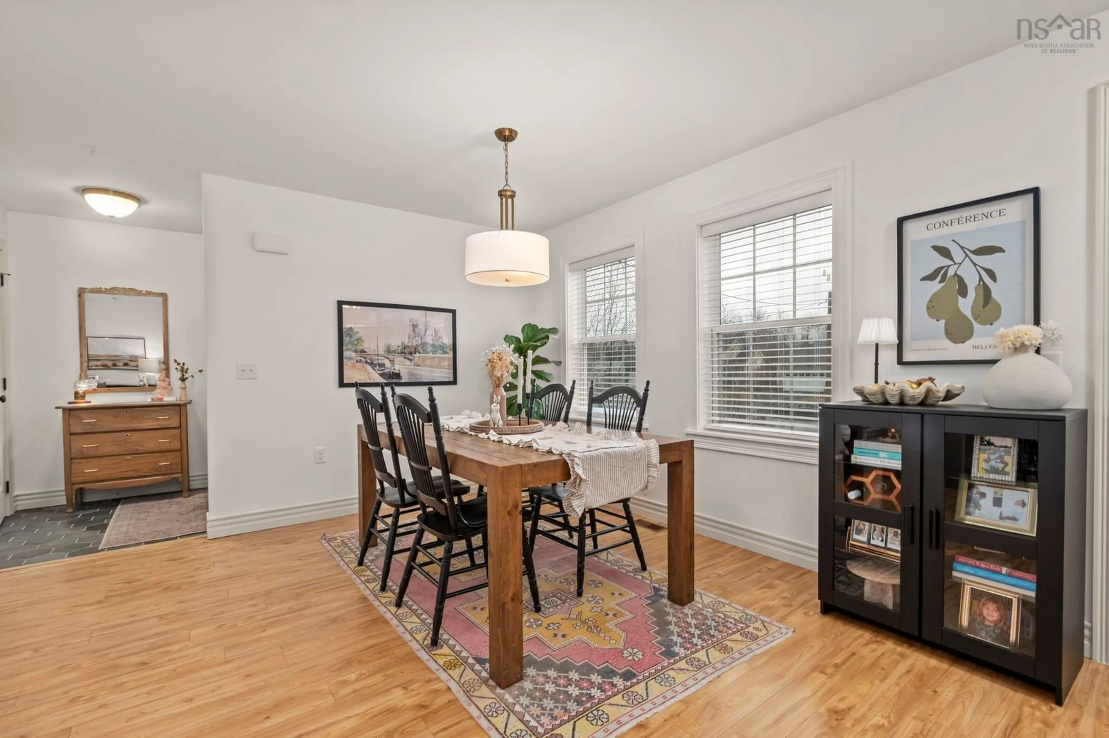 Dining room, wood/laminate floor for 15 Acorn Ave, Lantz Nova Scotia B2S 1Y5