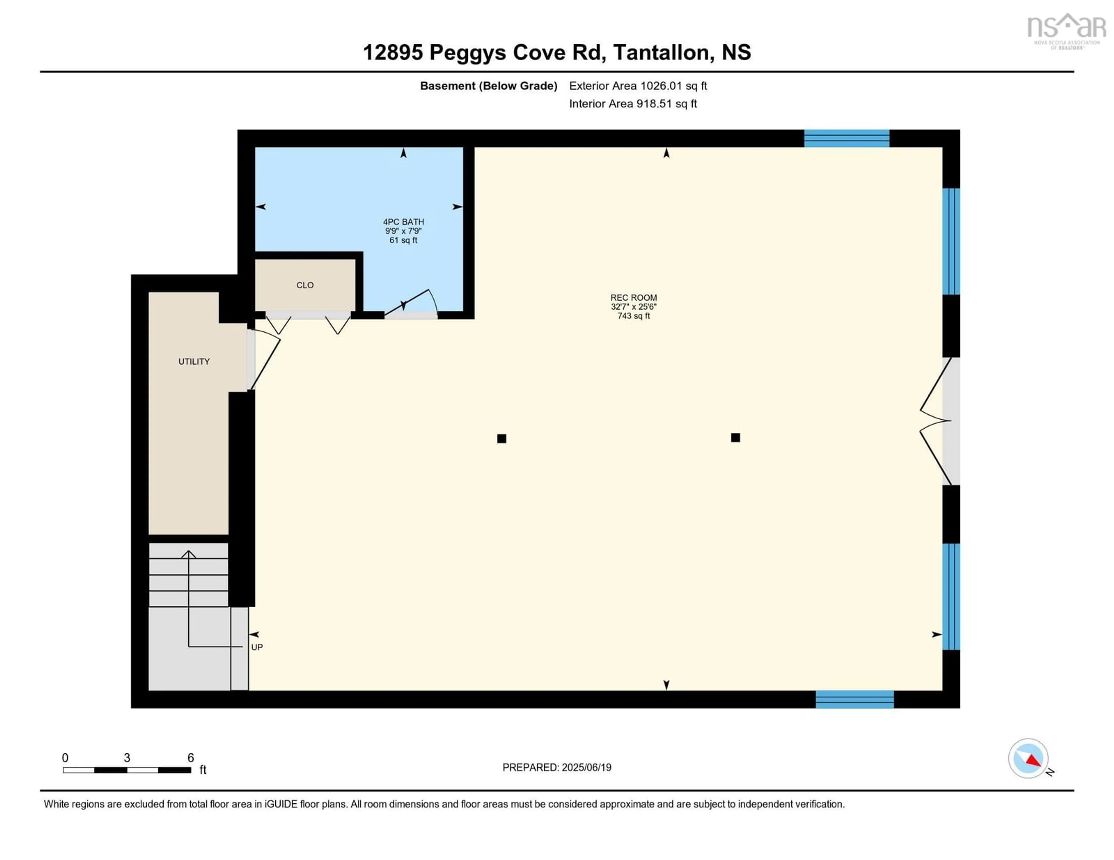 Floor plan for 12895 Peggys Cove Rd, Tantallon Nova Scotia B3Z 2K3