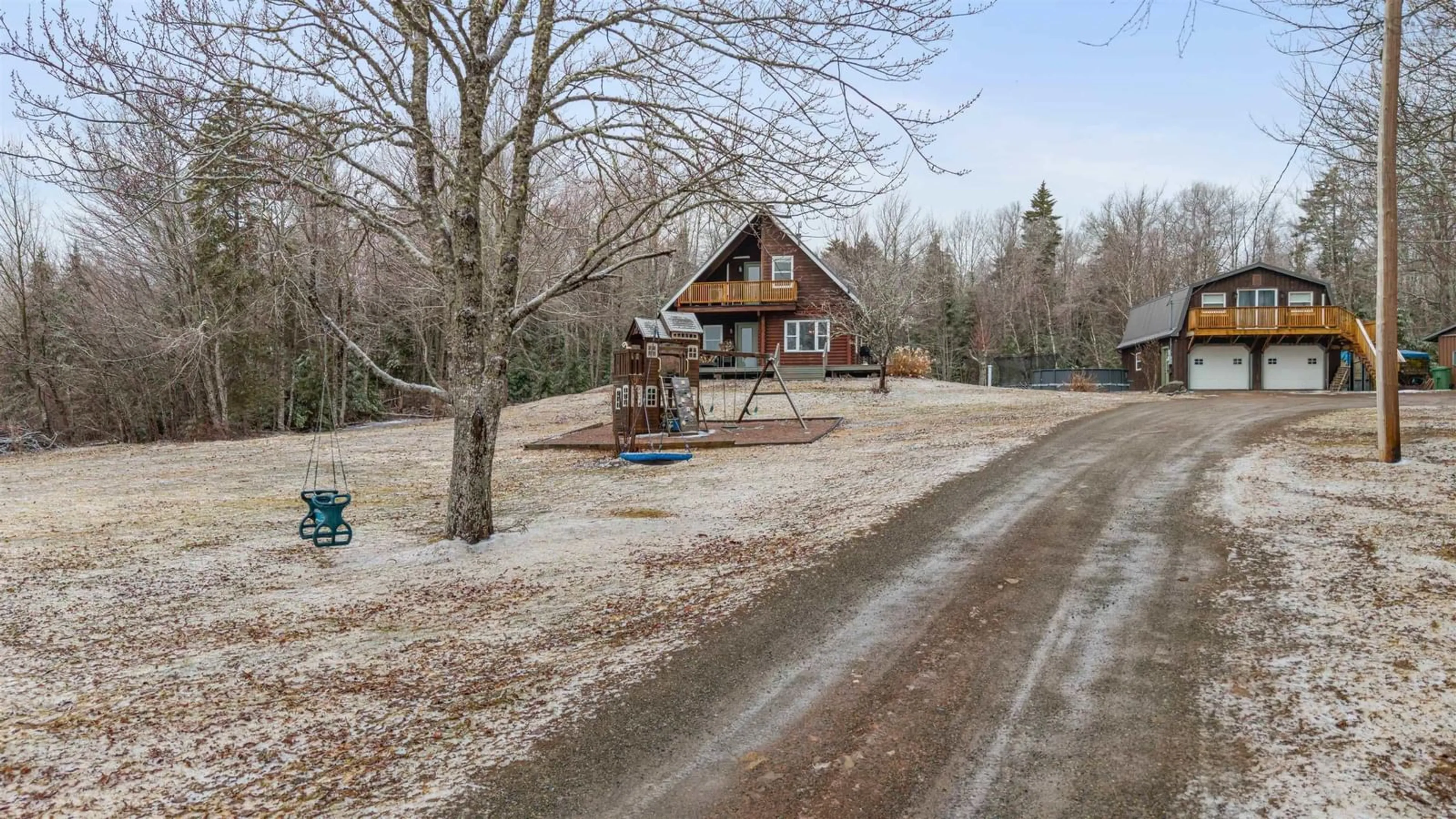 A pic from outside/outdoor area/front of a property/back of a property/a pic from drone, street for 1197 Mount Pleasant Rd, Oxford Nova Scotia B0M 1P0