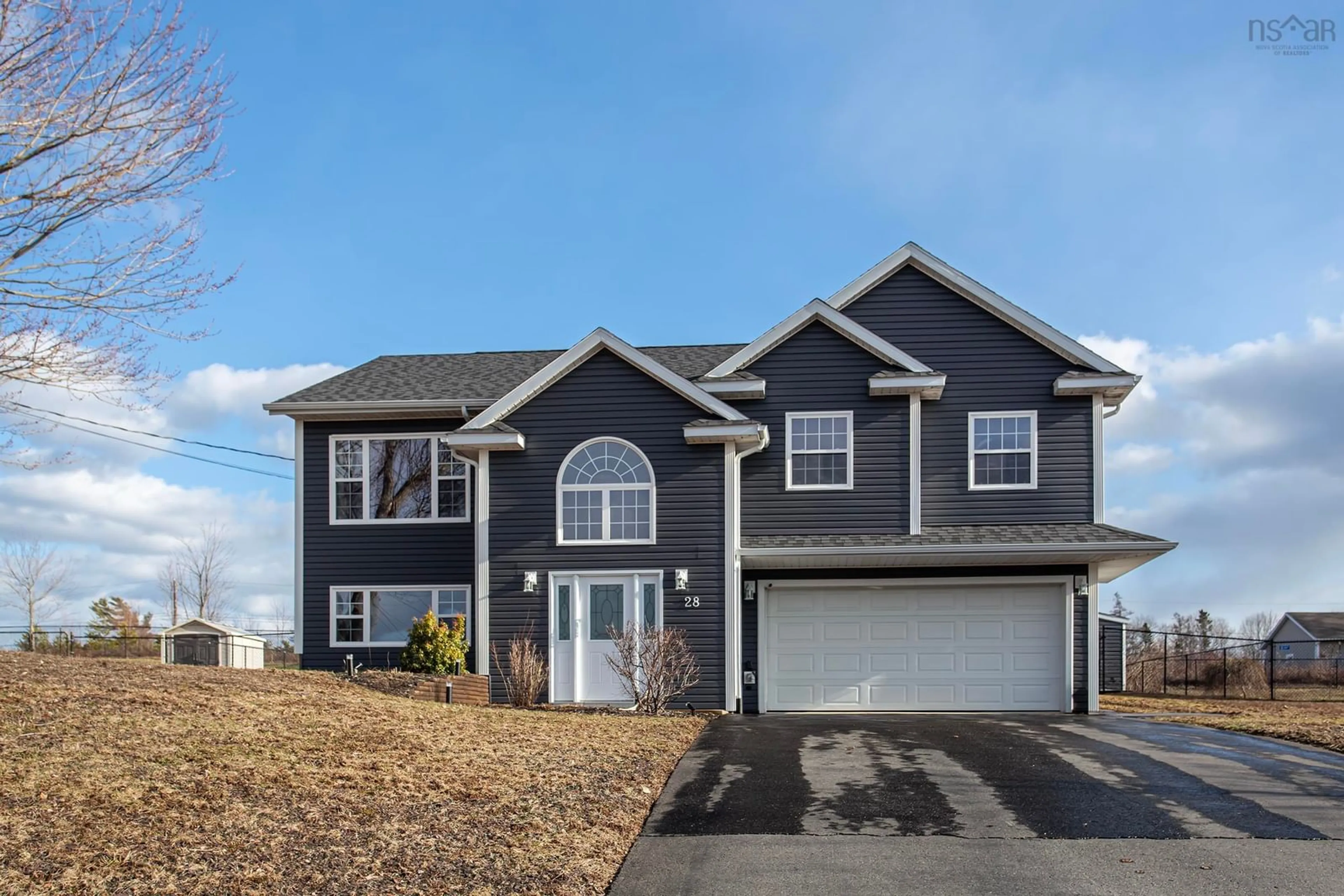 Home with vinyl exterior material, street for 28 Terra Nova Dr, Greenwood Nova Scotia B0P 1R0