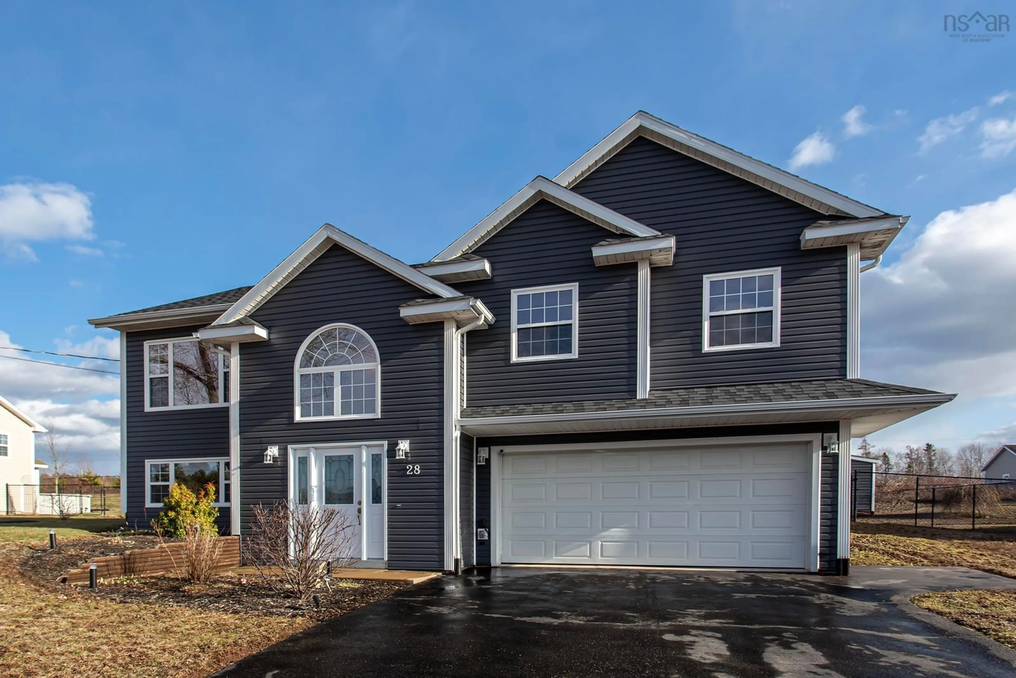 Home with vinyl exterior material, street for 28 Terra Nova Dr, Greenwood Nova Scotia B0P 1R0
