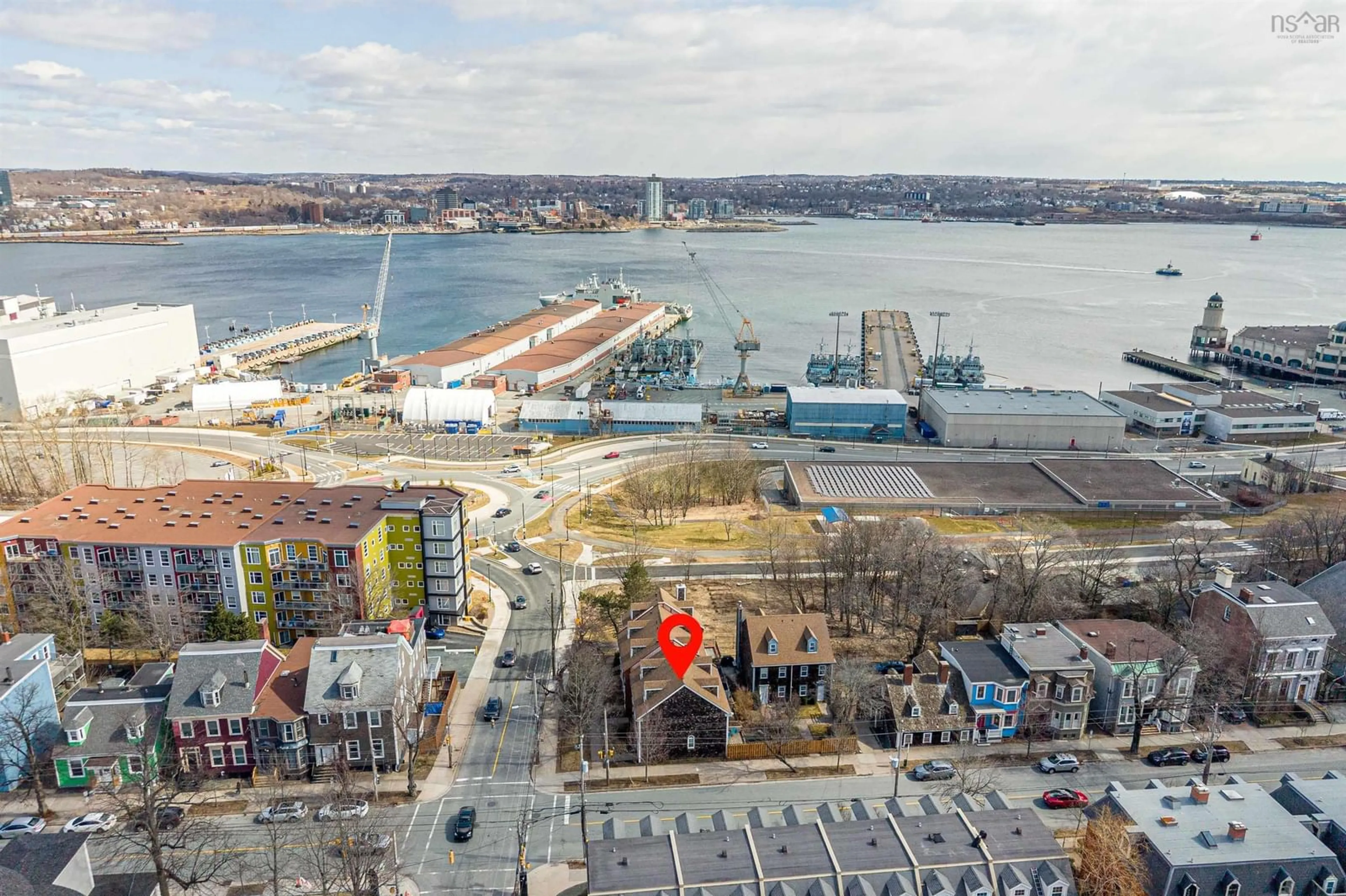 A pic from outside/outdoor area/front of a property/back of a property/a pic from drone, water/lake/river/ocean view for 5238 Nora Bernard St, Halifax Nova Scotia B3K 5T6