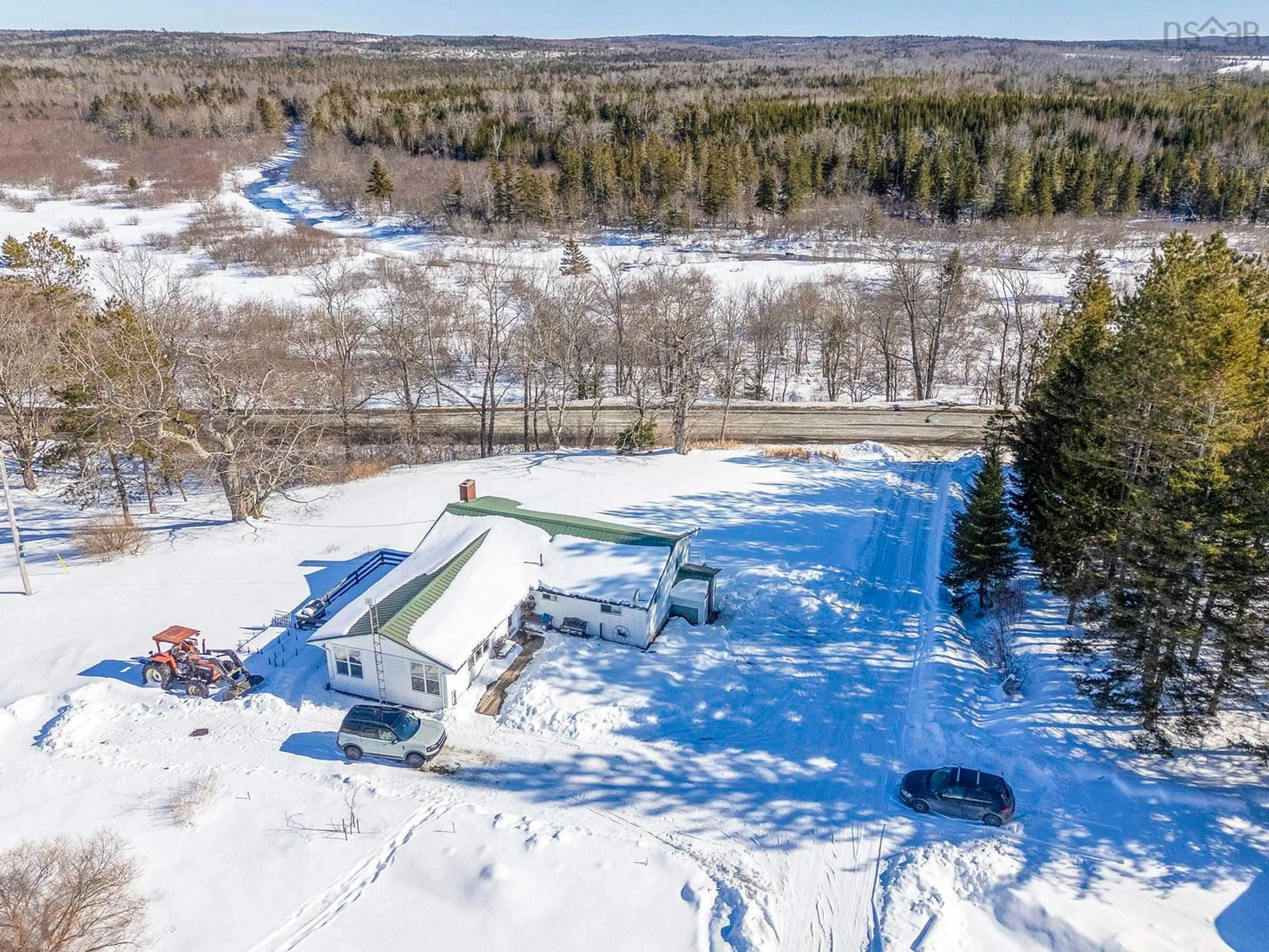 A pic from outside/outdoor area/front of a property/back of a property/a pic from drone, unknown for 8 Arabian Lane, Elmsvale Nova Scotia B0N 1X0