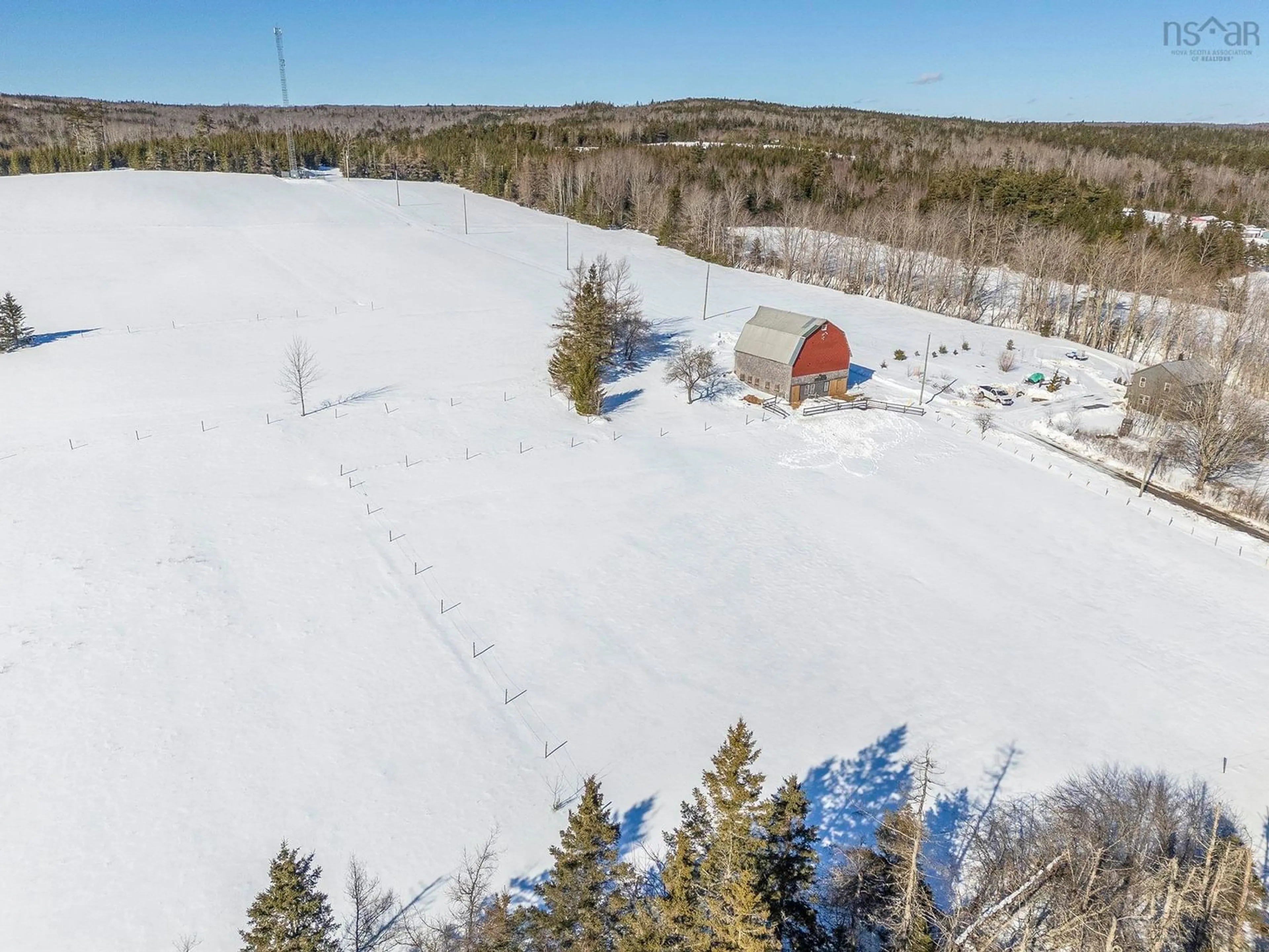 A pic from outside/outdoor area/front of a property/back of a property/a pic from drone, forest/trees view for 8 Arabian Lane, Elmsvale Nova Scotia B0N 1X0